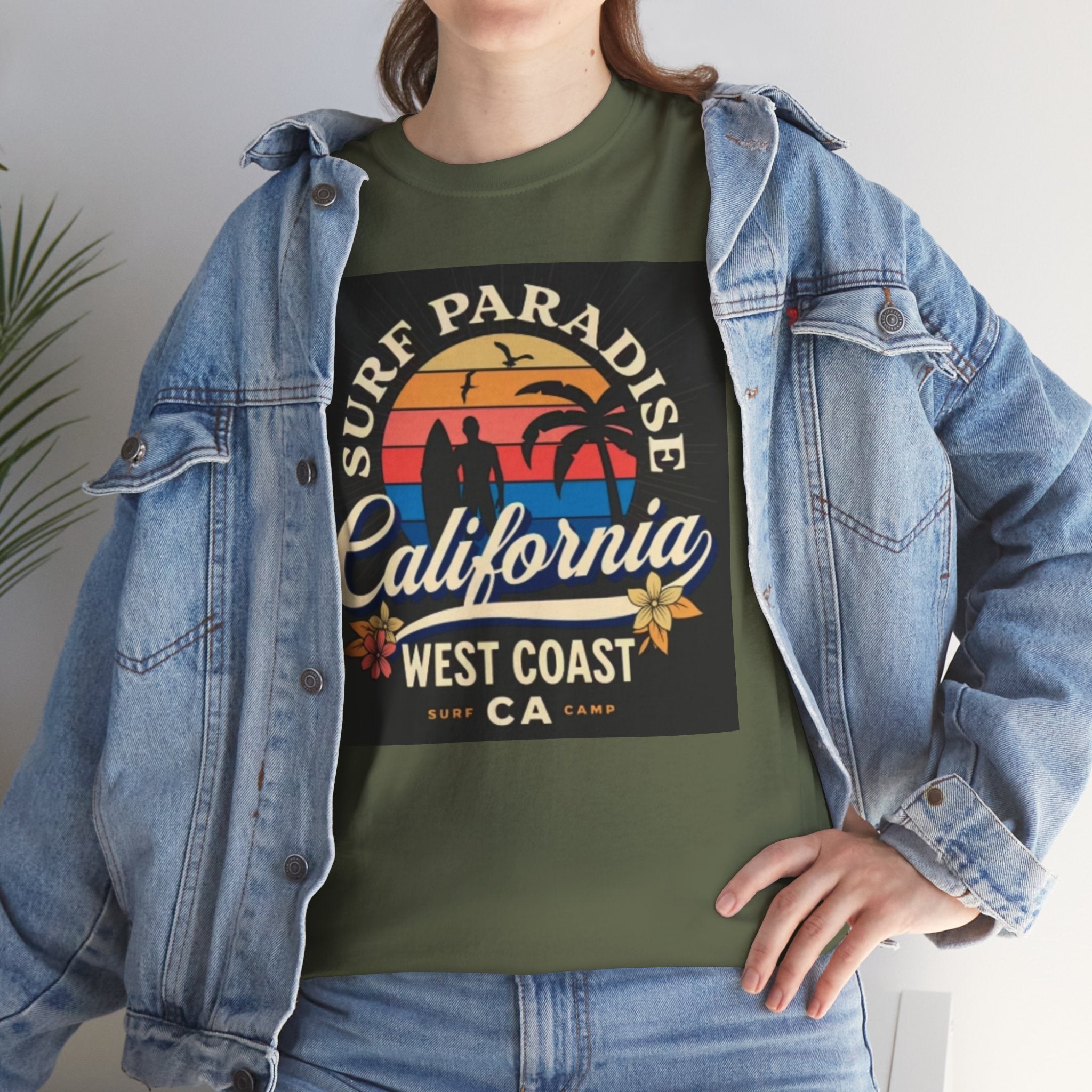 California Surf Paradise Tee — West Coast CA Vintage Sunset Graphic T-Shirt