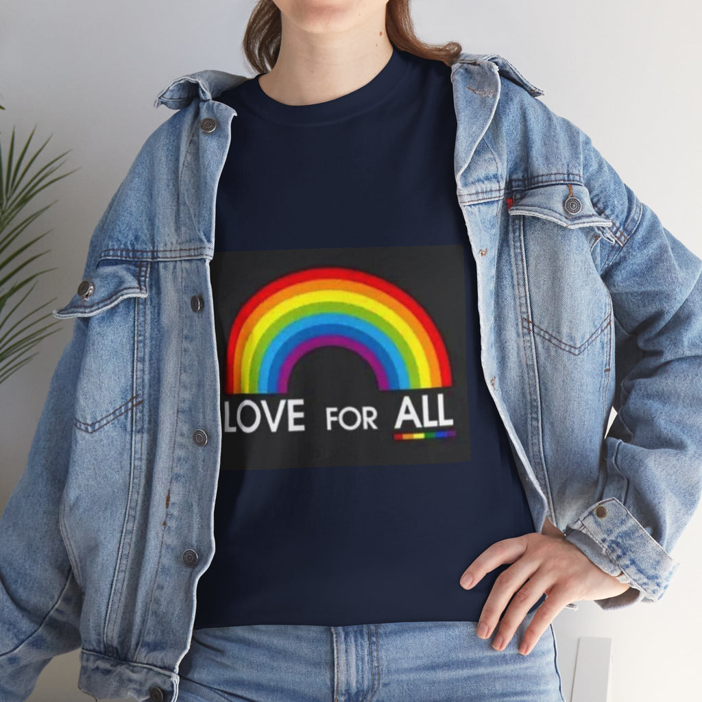 T-Shirt — 'Love For All' Rainbow Pride Tee