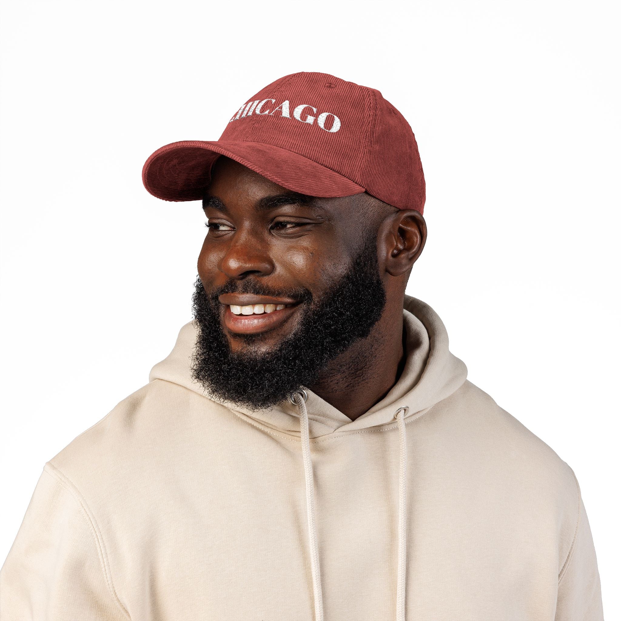 Chicago Embroidered Corduroy Cap — Vintage City Baseball Hat Unisex