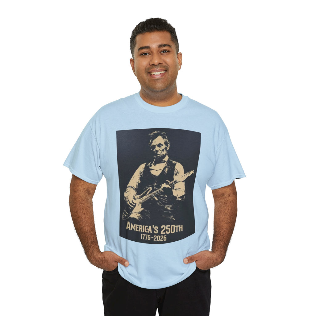 America's 250th Guitar Tee — 1776–2026 Patriotic Rock T‑Shirt