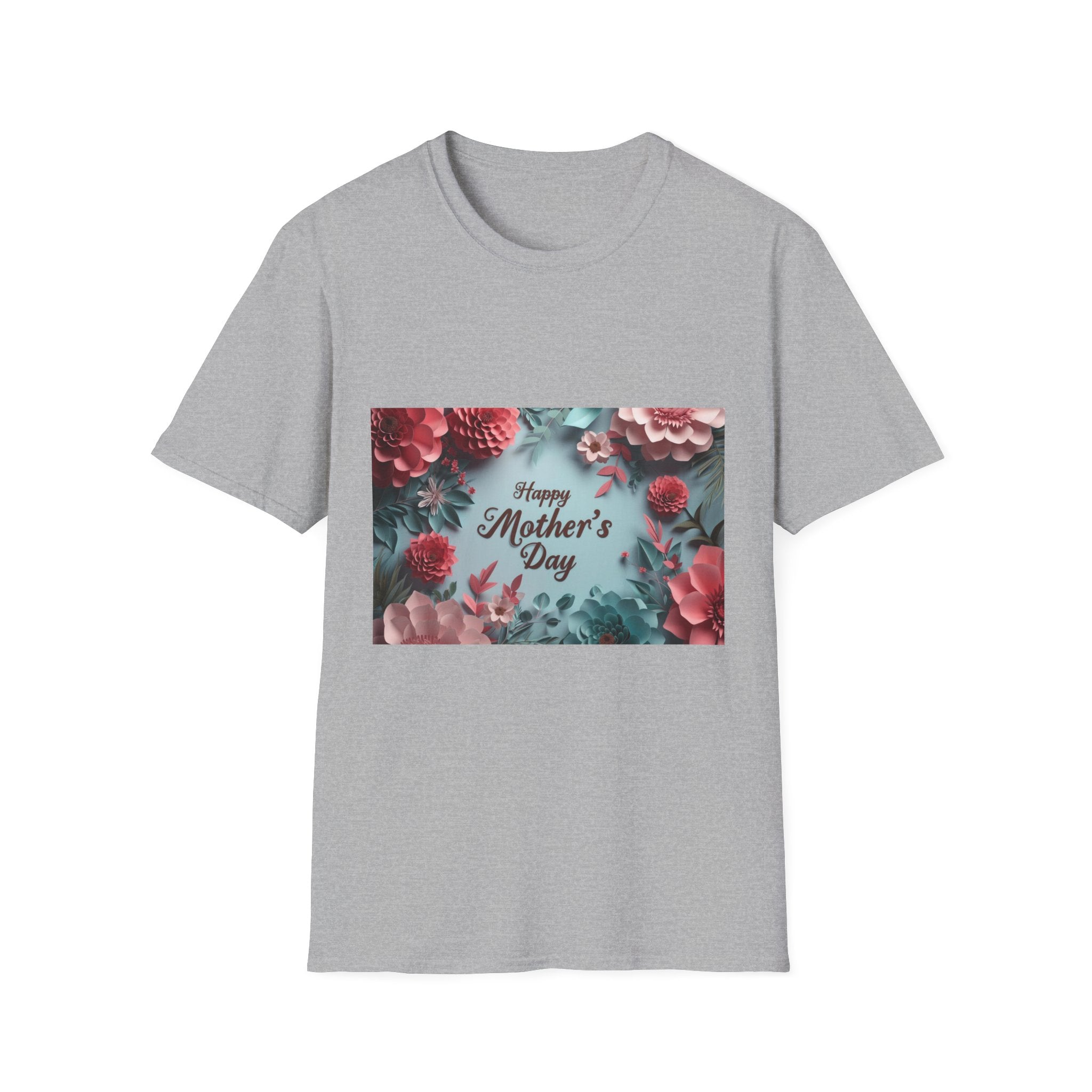 Mother's Day Floral T-Shirt — "Happy Mother's Day" Garden Bouquet Tee