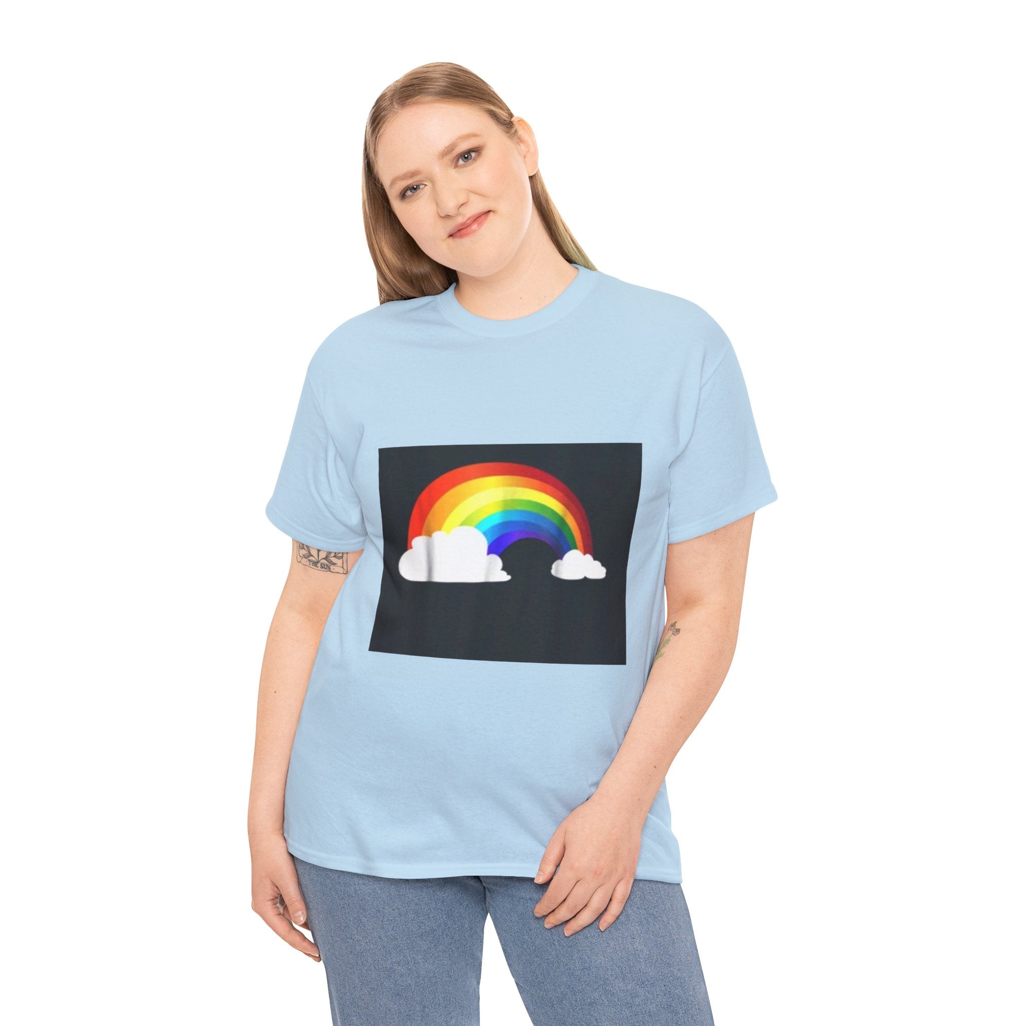Rainbow Clouds T-Shirt — Bright Pride Graphic Tee
