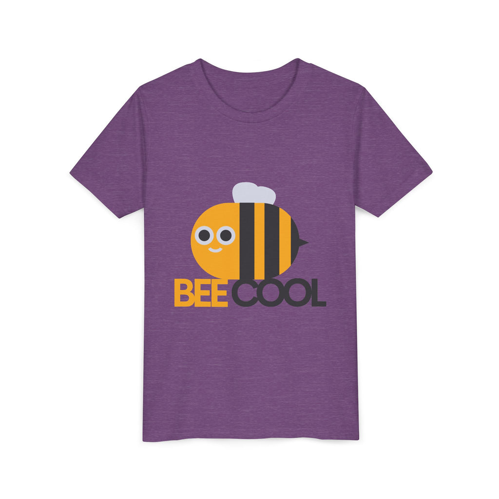 Bee Cool Kids Tee — Cute Bee Graphic Youth Short Sleeve Shirt