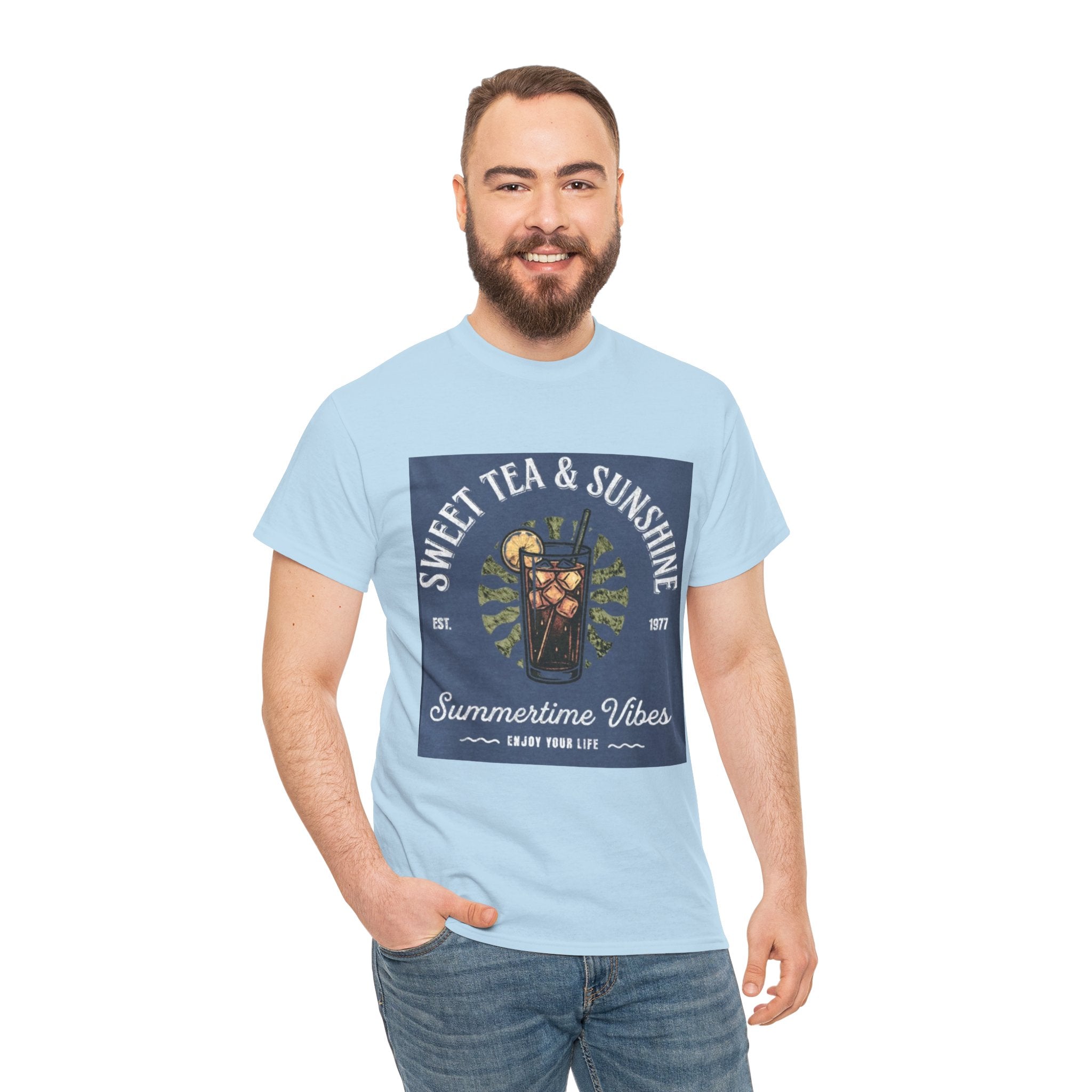 Sweet Tea & Sunshine Tee — Summertime Vibes Iced Tea Graphic T-Shirt