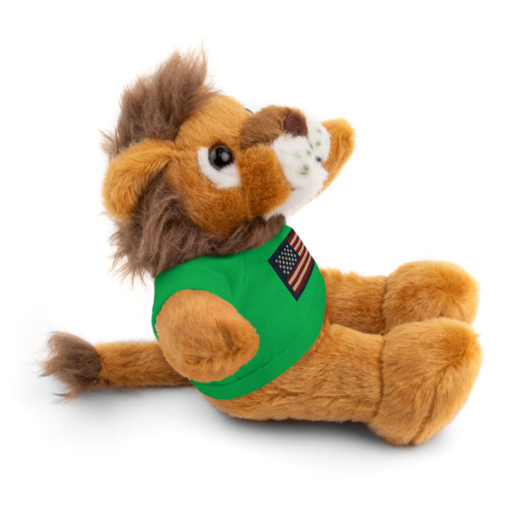 American Flag Teddy Bear with Tee — Patriotic Plush Gift