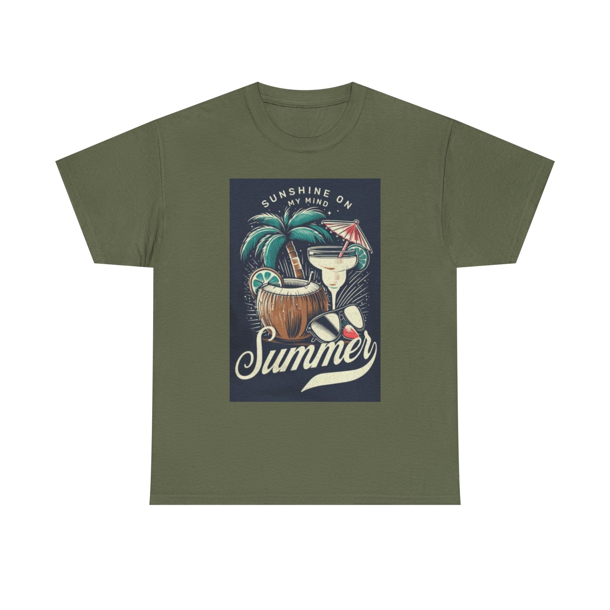 Summer Cocktail Tee — "Sunshine On My Mind" Tropical Beach T-Shirt