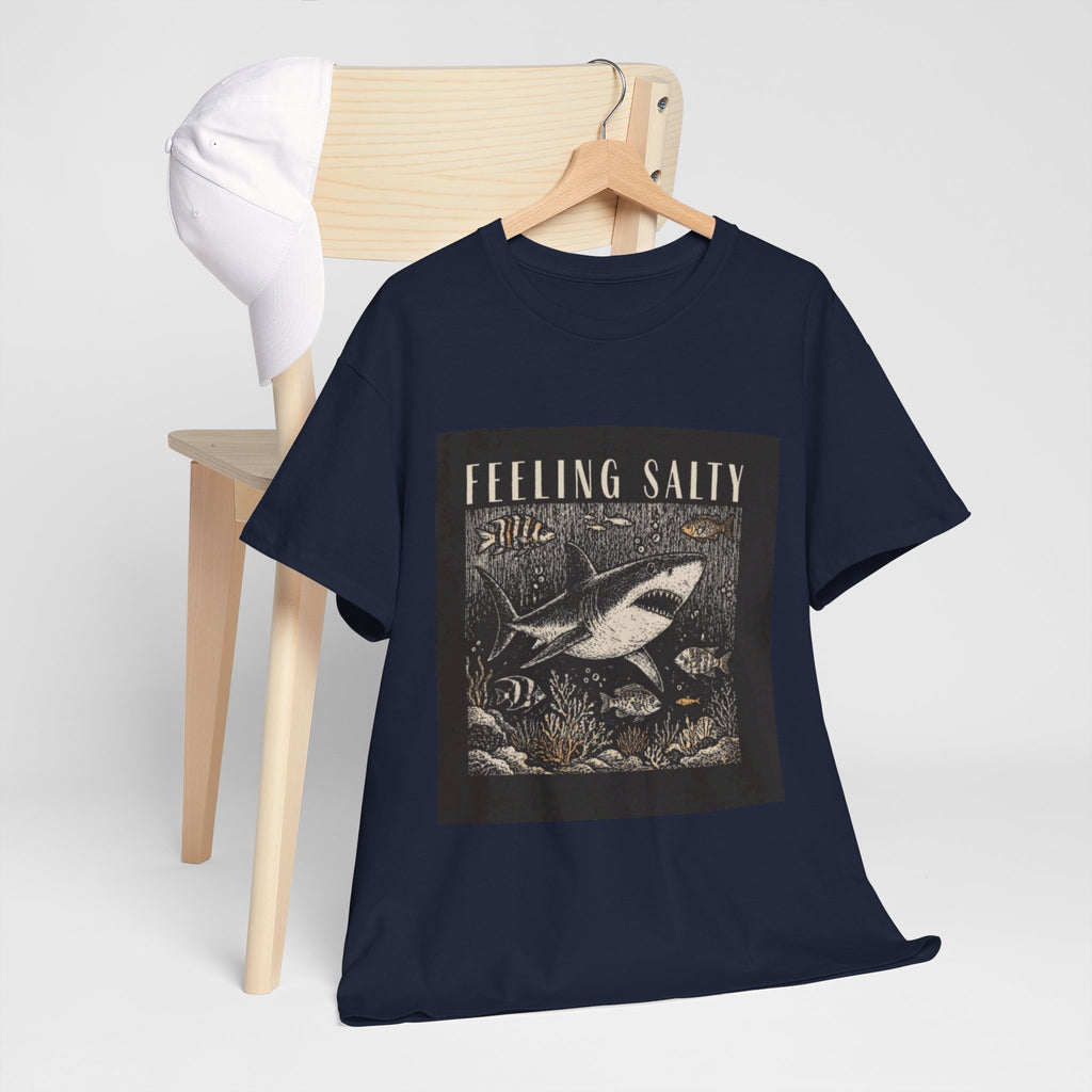 Feeling Salty Shark T-Shirt – Vintage Ocean Graphic Tee