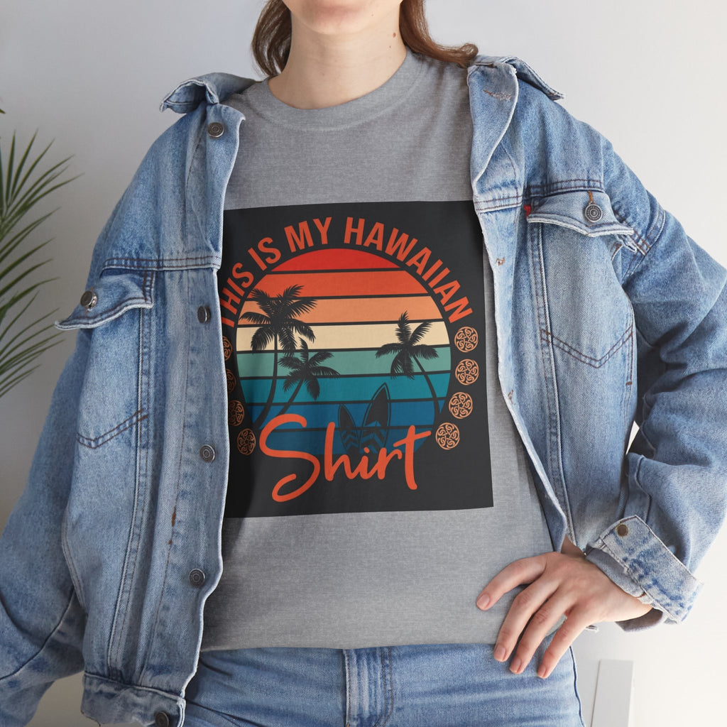 This Is My Hawaiian Shirt Tee — Vintage Sunset Palm Beach T-Shirt