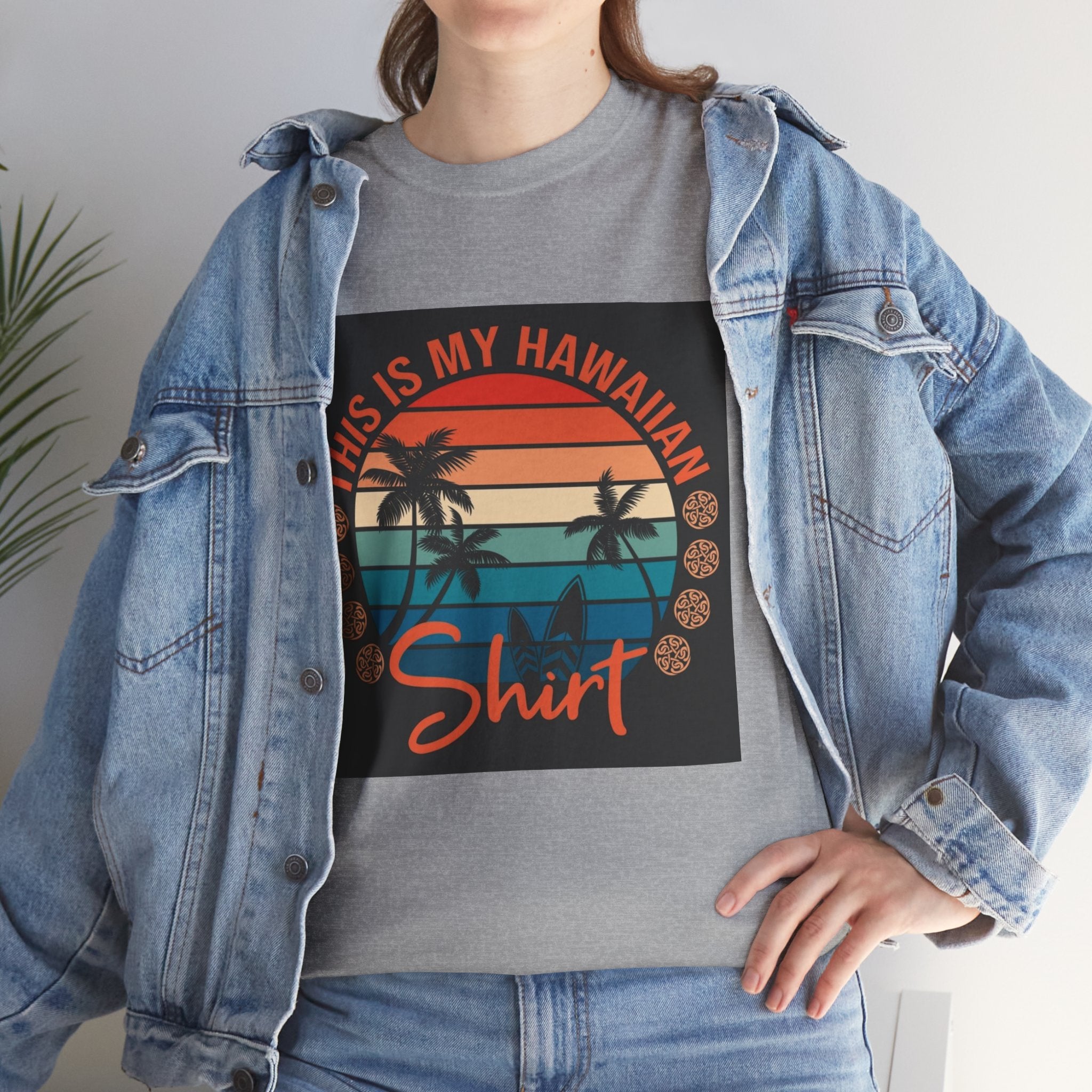 This Is My Hawaiian Shirt Tee — Vintage Sunset Palm Beach T-Shirt