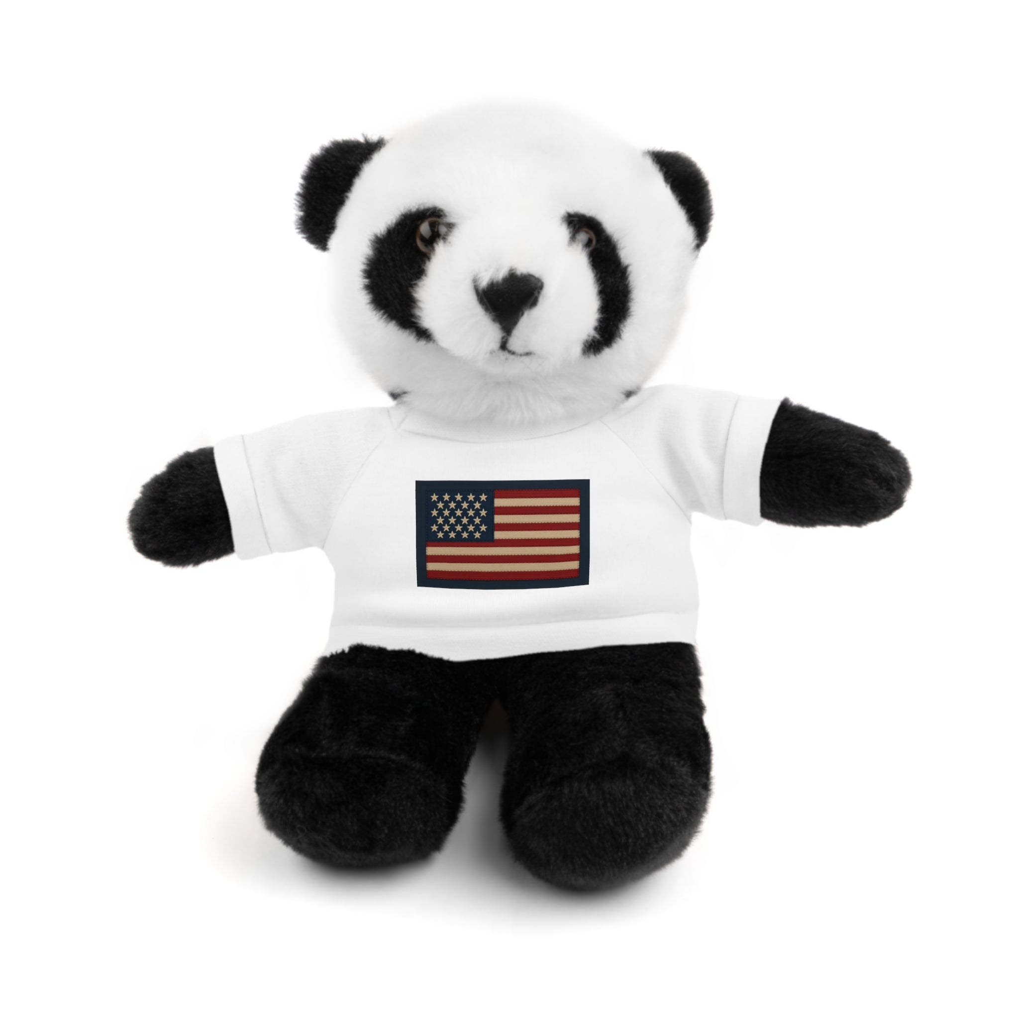 American Flag Teddy Bear with Tee — Patriotic Plush Gift