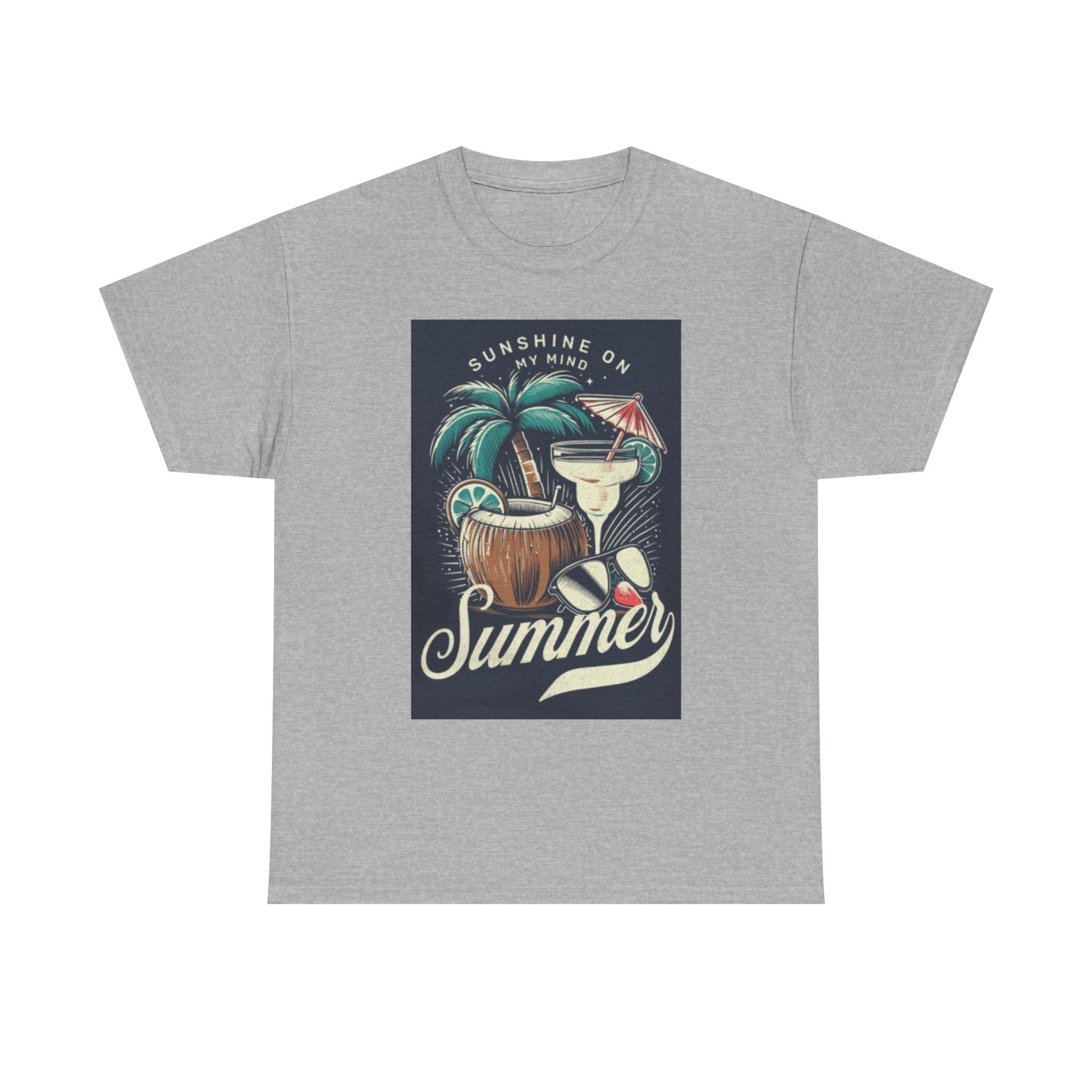 Summer Cocktail Tee — "Sunshine On My Mind" Tropical Beach T-Shirt