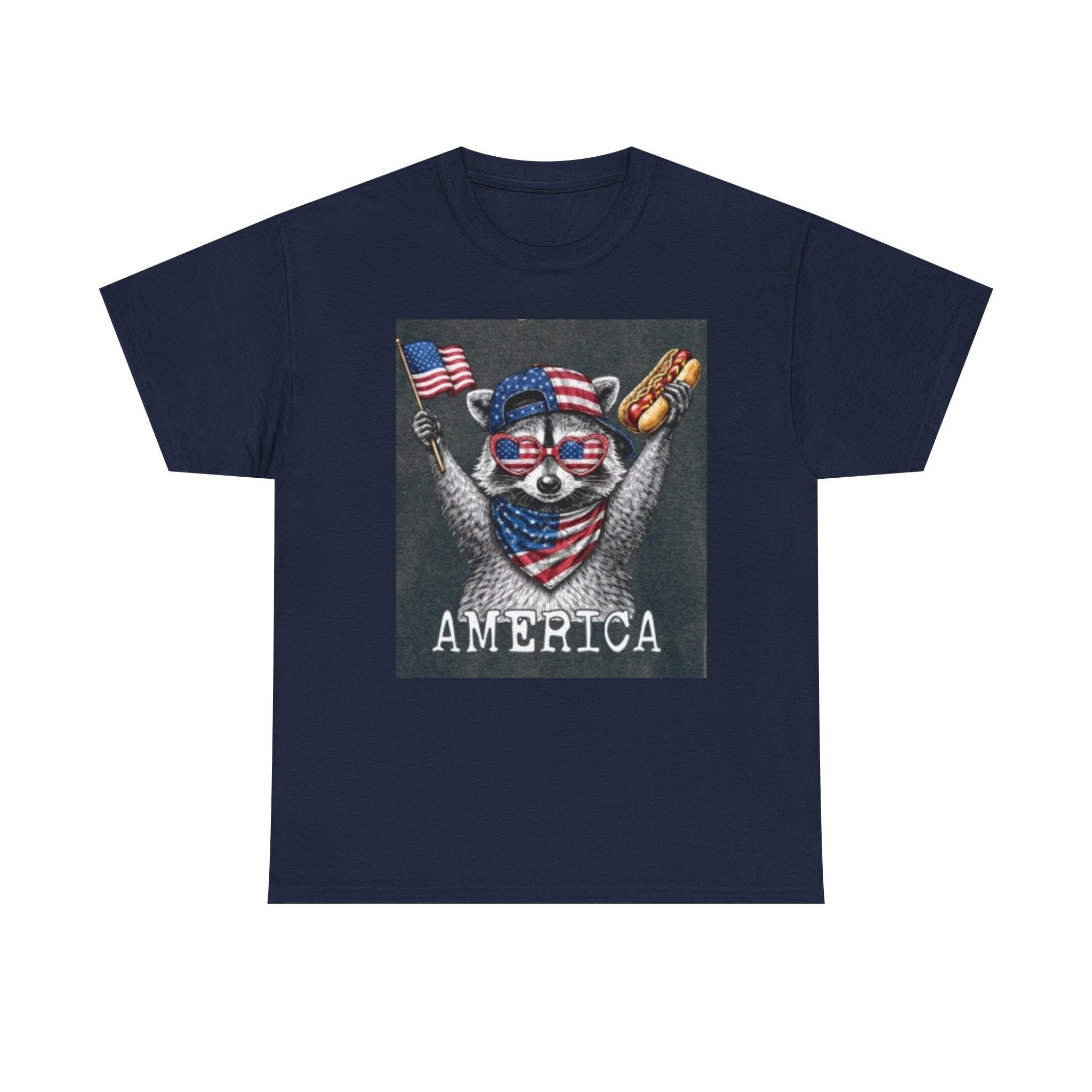 Patriotic Raccoon 'America' T-Shirt