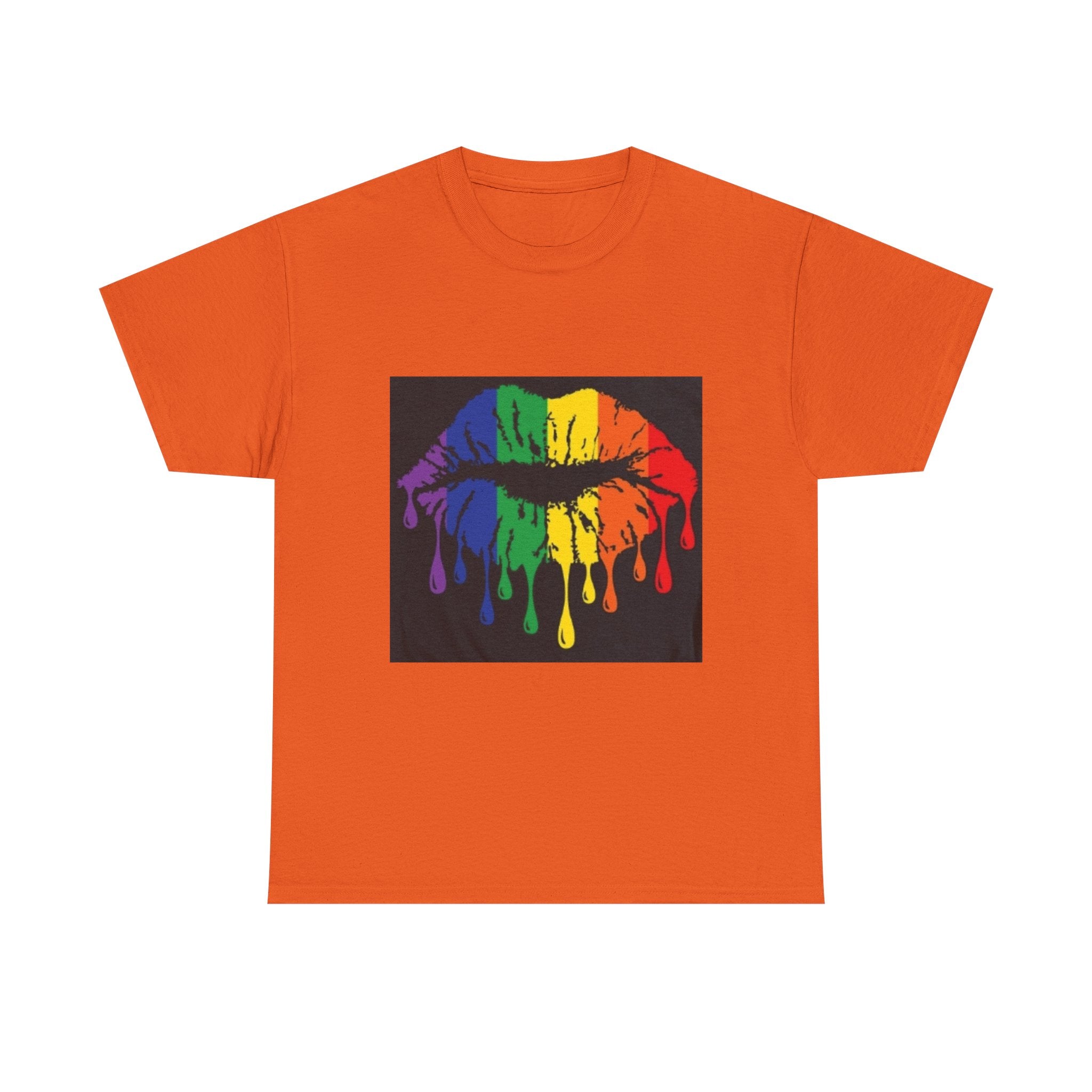 Rainbow Drip Kiss T-Shirt – LGBTQ+ Pride Graphic Tee