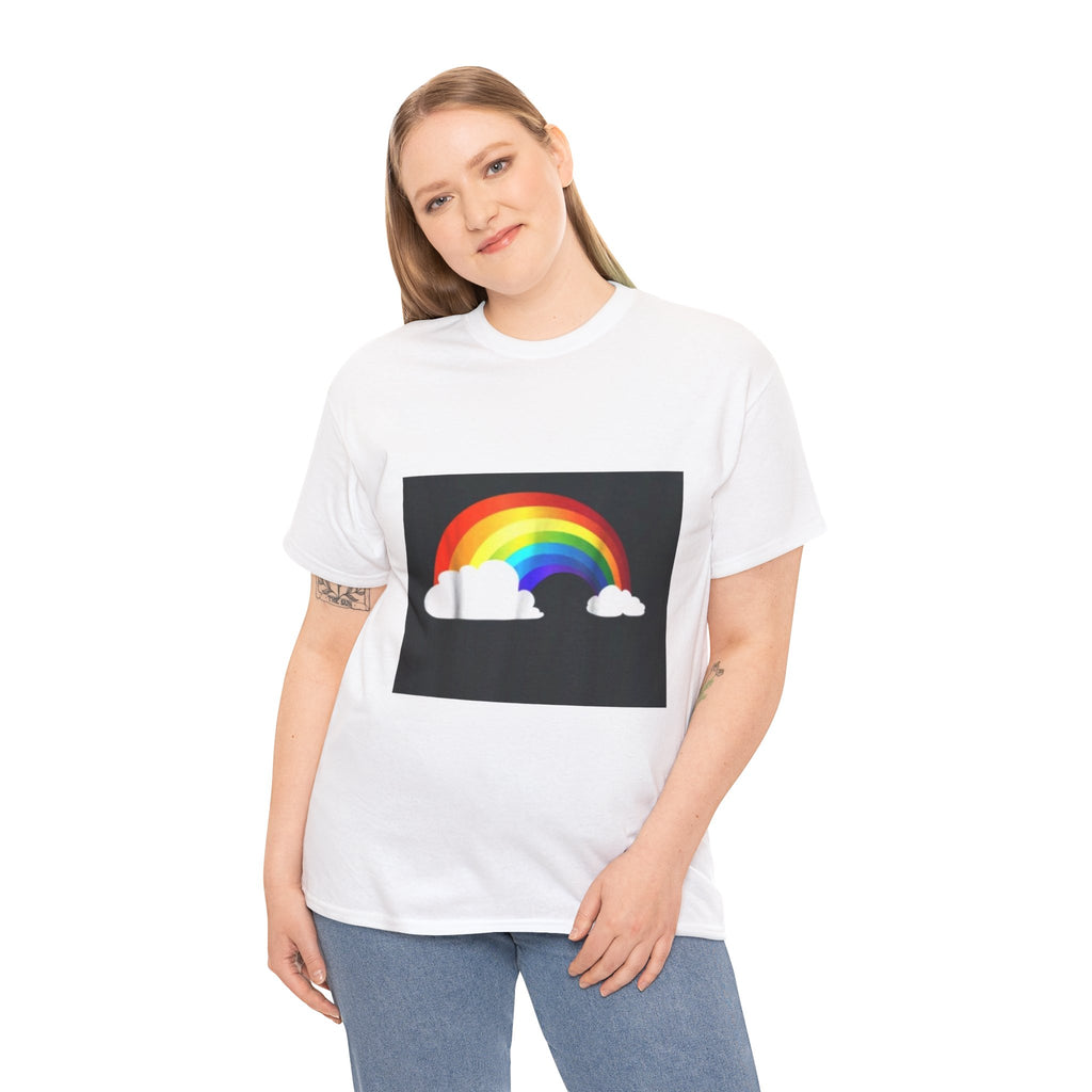 Rainbow Clouds T-Shirt — Bright Pride Graphic Tee