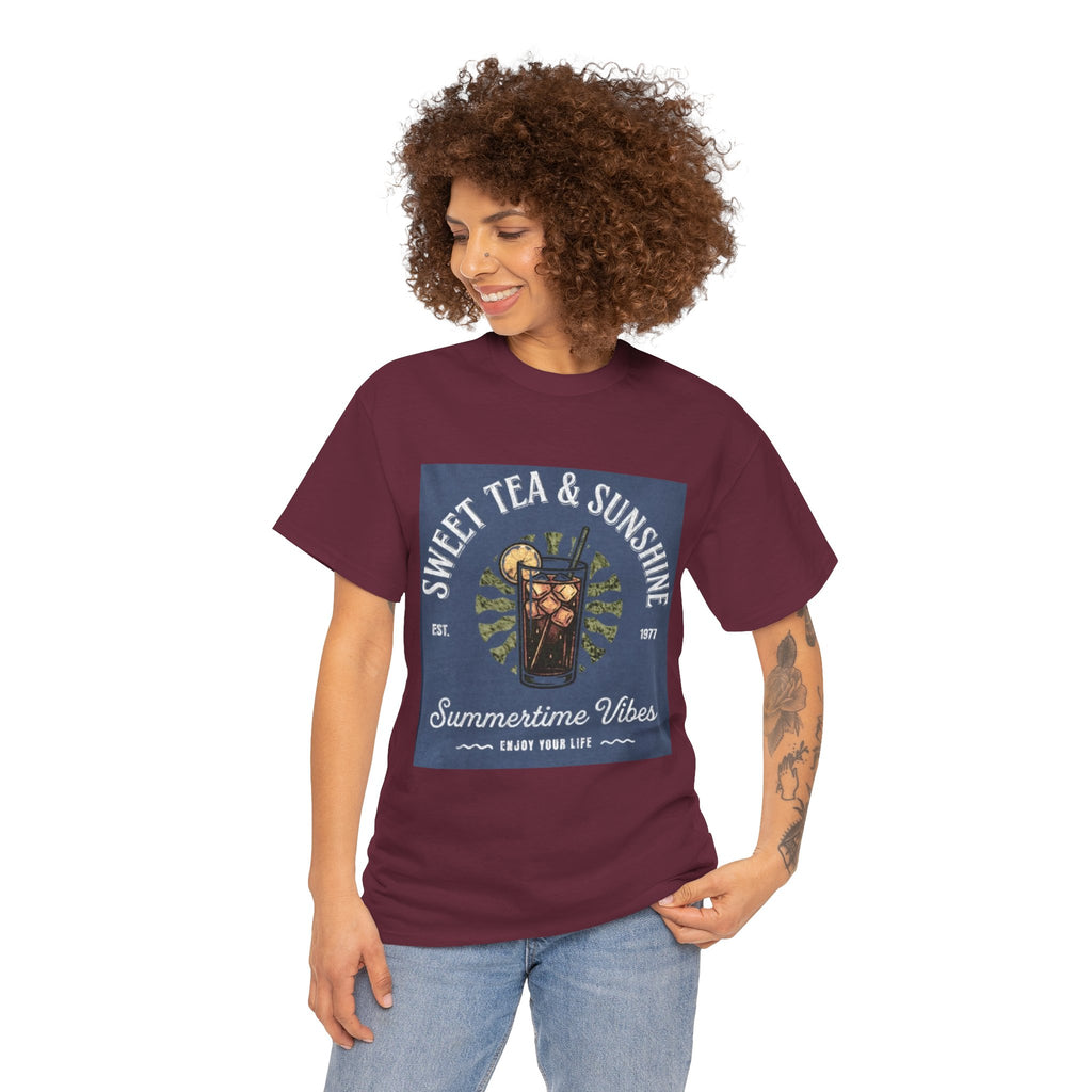 Sweet Tea & Sunshine Tee — Summertime Vibes Iced Tea Graphic T-Shirt