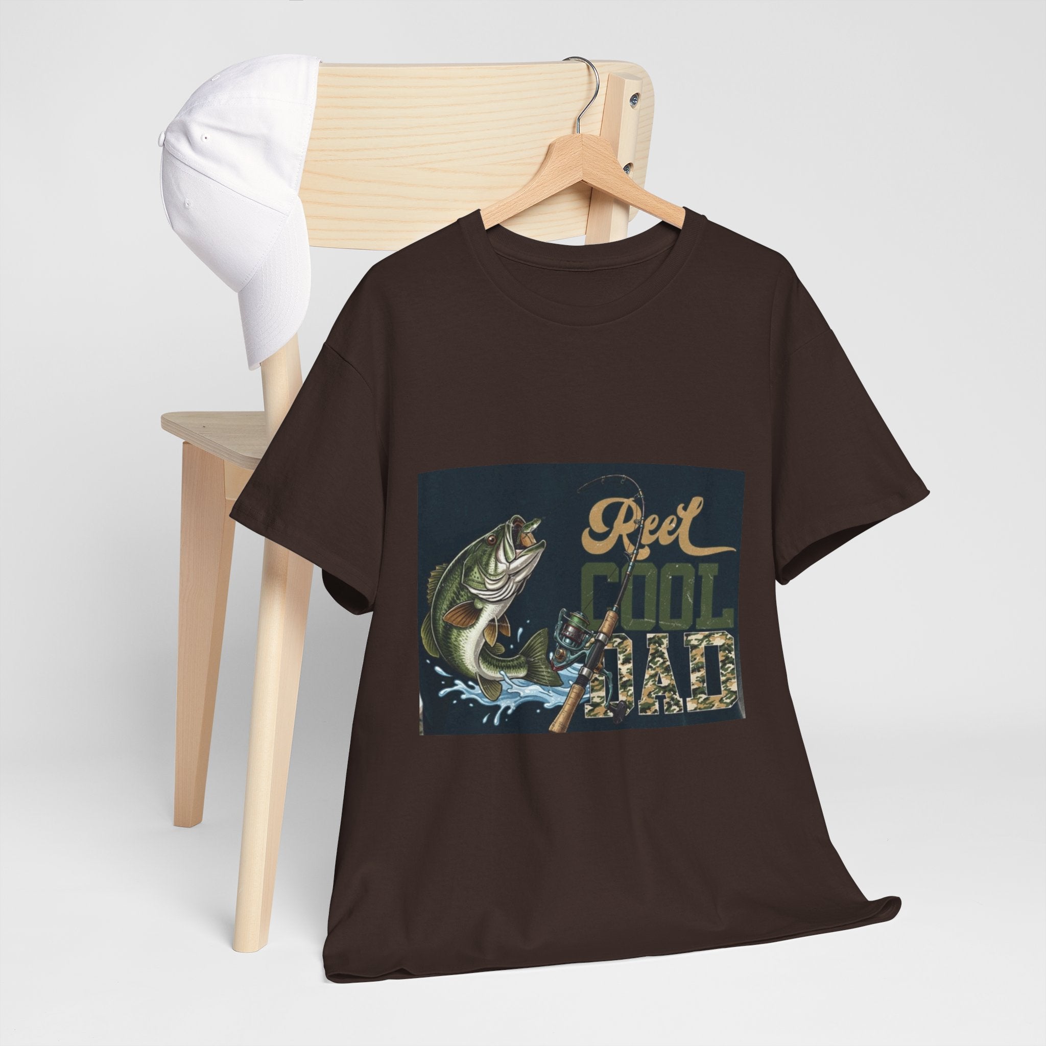 Fishing T-Shirt — "Reel Cool Dad" Graphic Tee