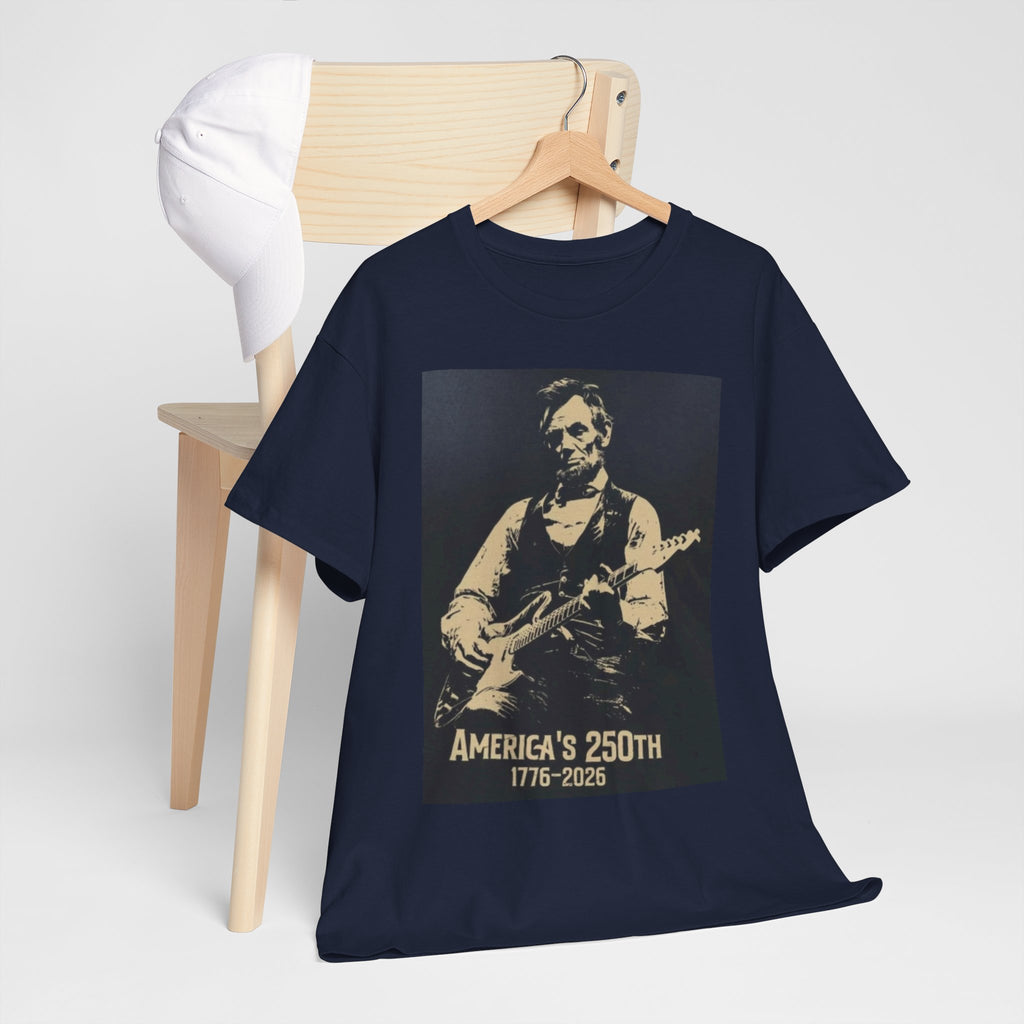 America's 250th Guitar Tee — 1776–2026 Patriotic Rock T‑Shirt