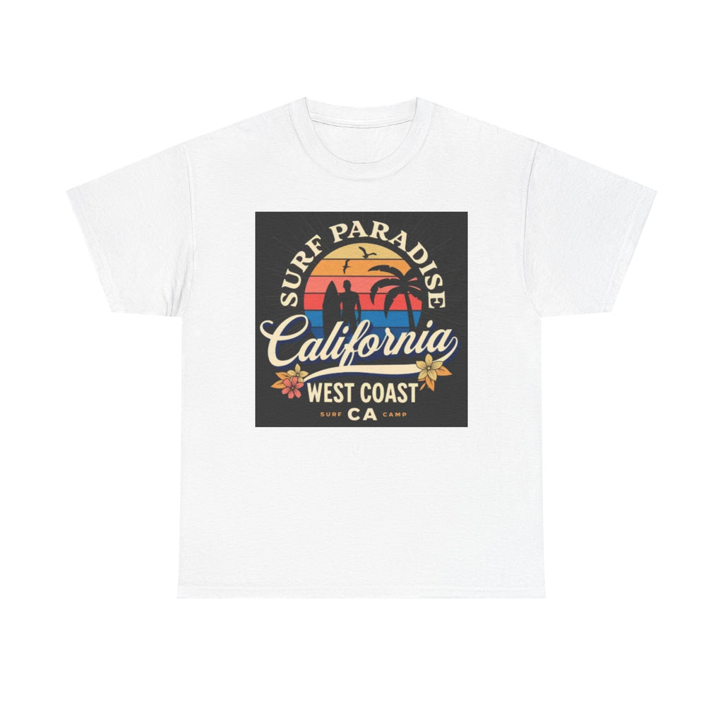 California Surf Paradise Tee — West Coast CA Vintage Sunset Graphic T-Shirt