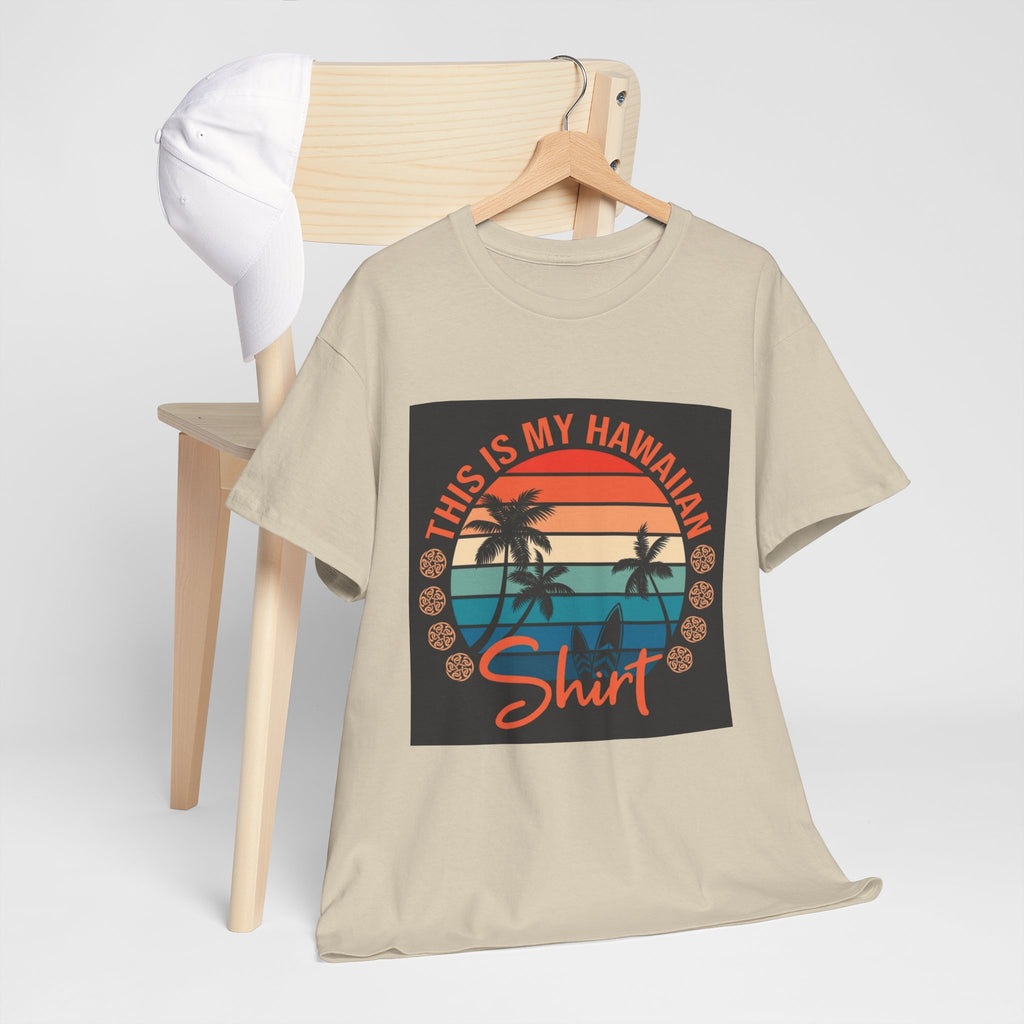 This Is My Hawaiian Shirt Tee — Vintage Sunset Palm Beach T-Shirt