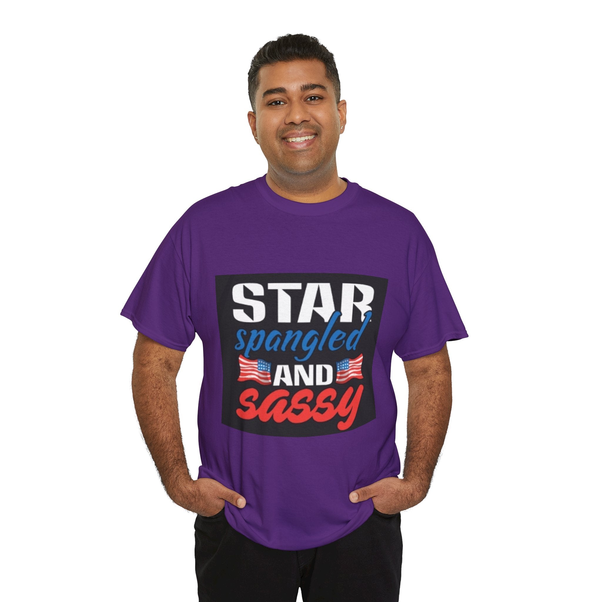Star Spangled and Sassy Tee — Patriotic 4th of July Shirt with Flags