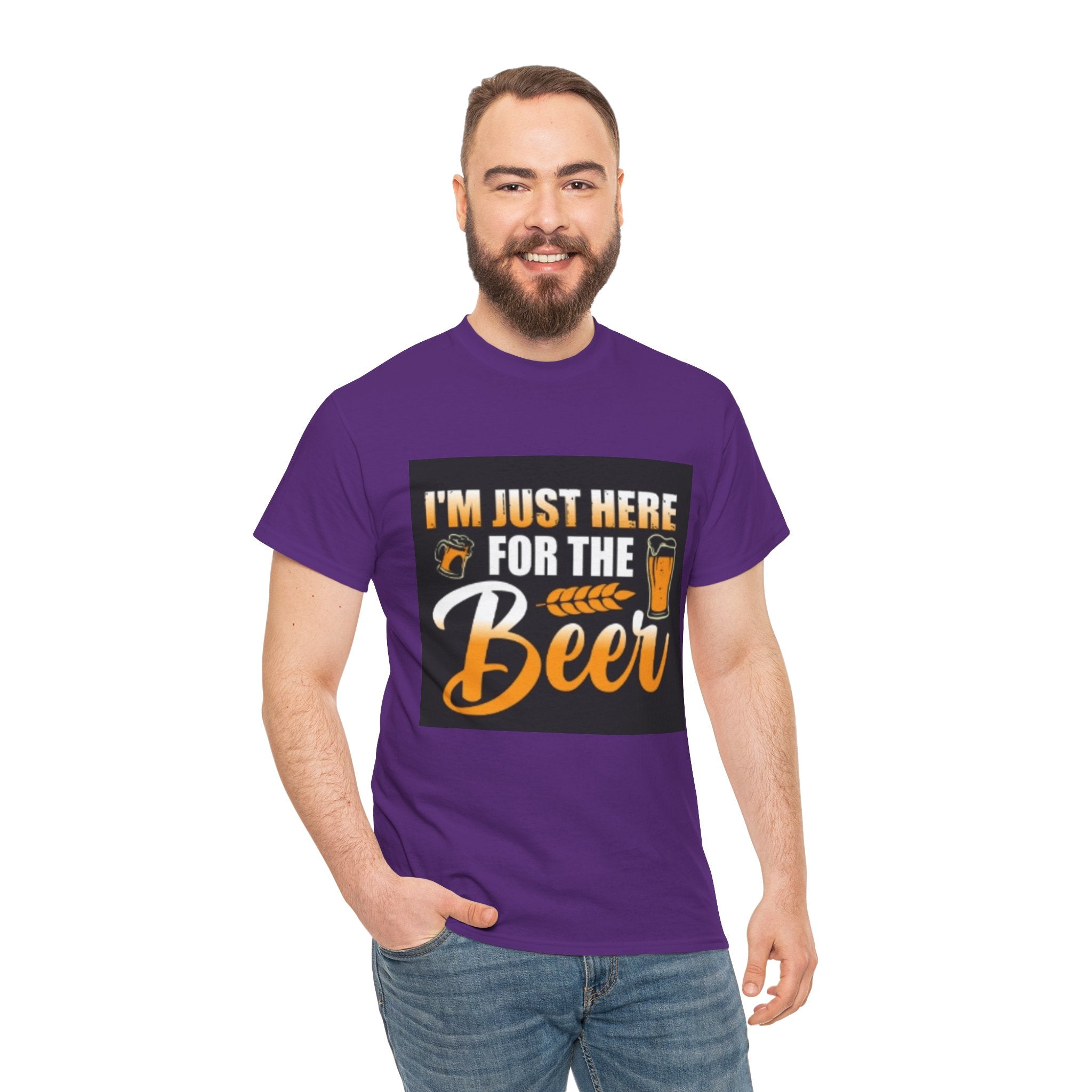 I'm Just Here for the Beer T-Shirt — Funny Beer Drinking Tee for Parties & Oktoberfest