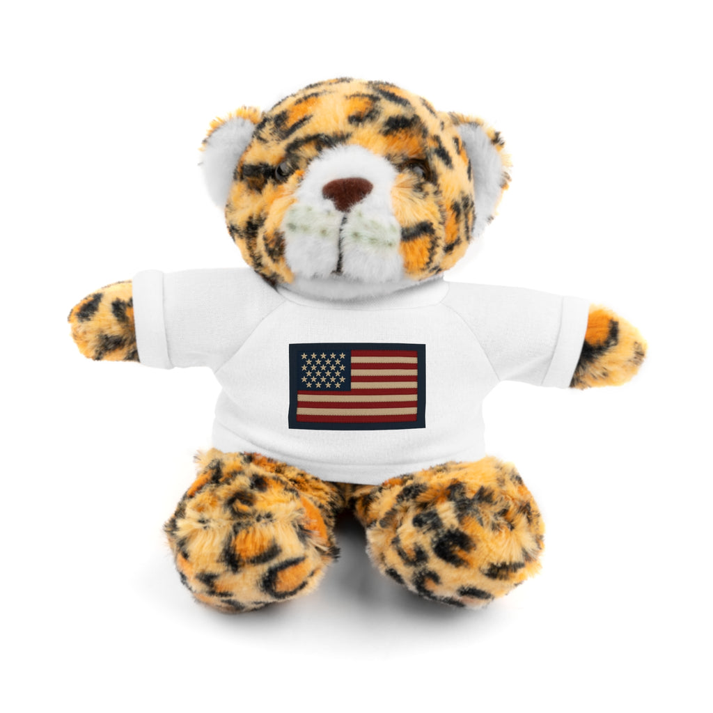 American Flag Teddy Bear with Tee — Patriotic Plush Gift
