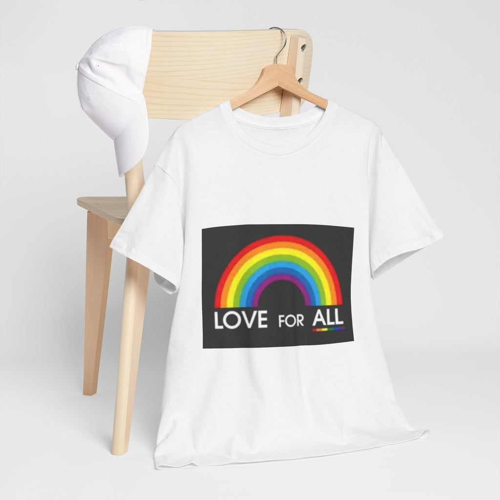 T-Shirt — 'Love For All' Rainbow Pride Tee