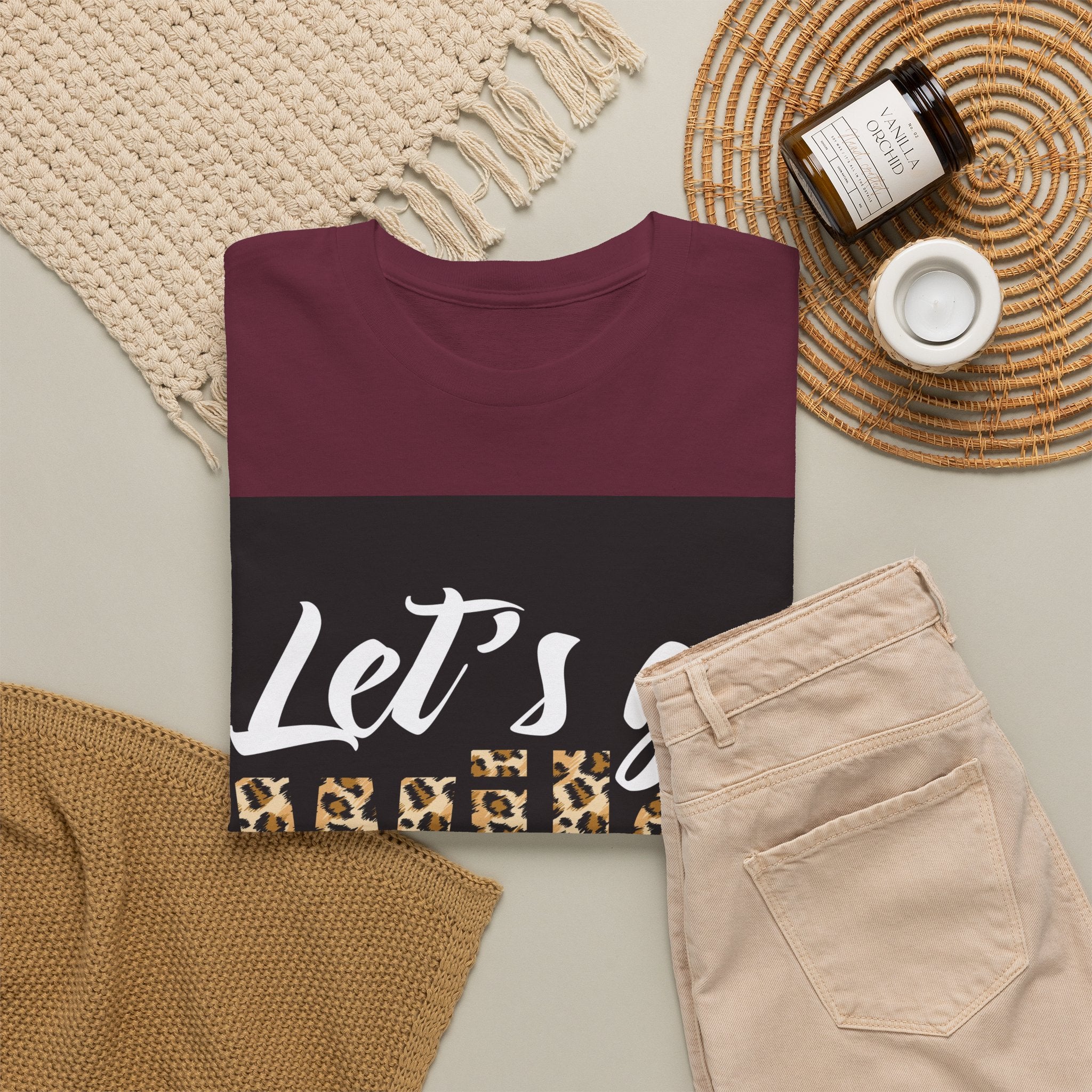 Let's Go Wild Leopard Graphic Tee