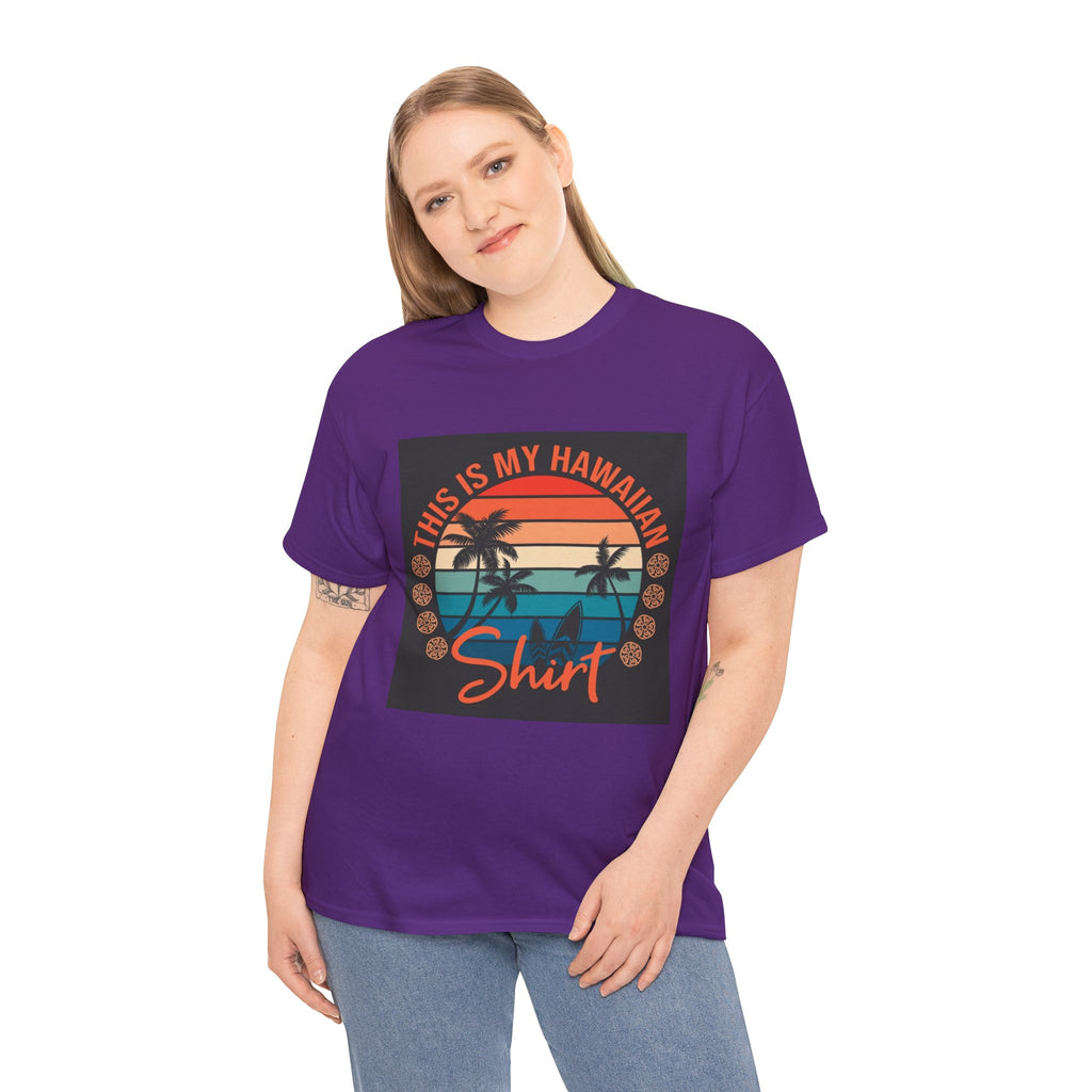 This Is My Hawaiian Shirt Tee — Vintage Sunset Palm Beach T-Shirt