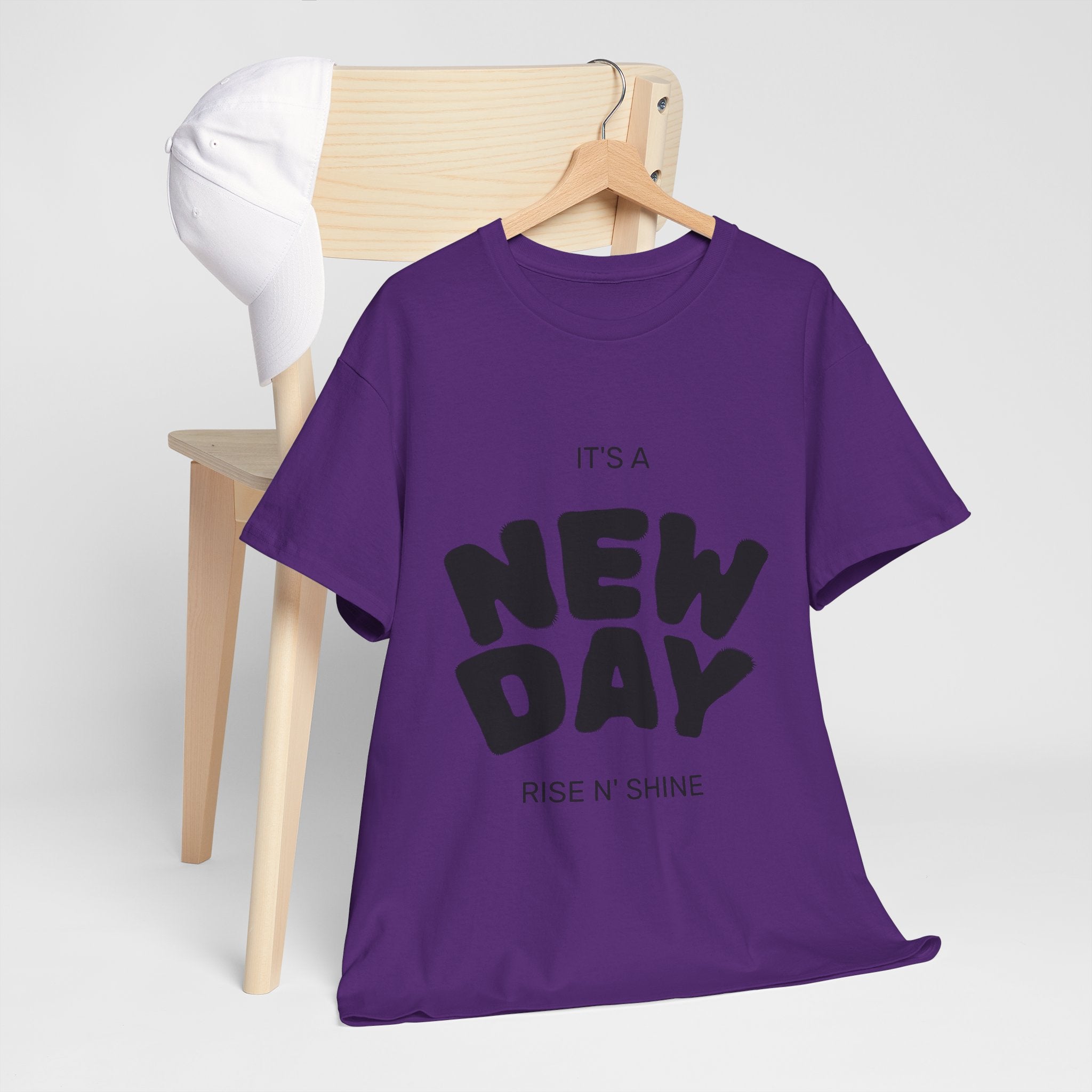 New Day Tee — "It's a New Day, Rise N' Shine" Motivational T-Shirt