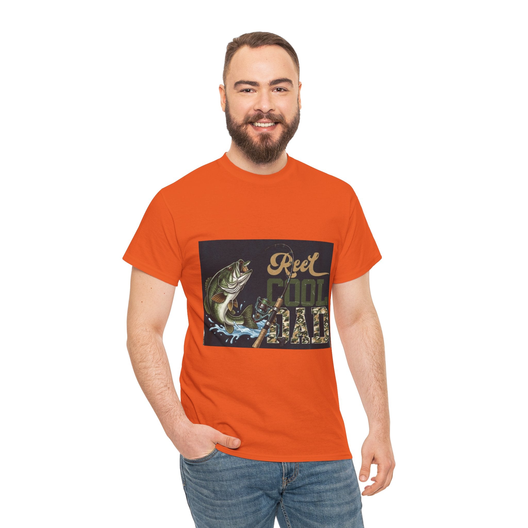 Fishing T-Shirt — "Reel Cool Dad" Graphic Tee