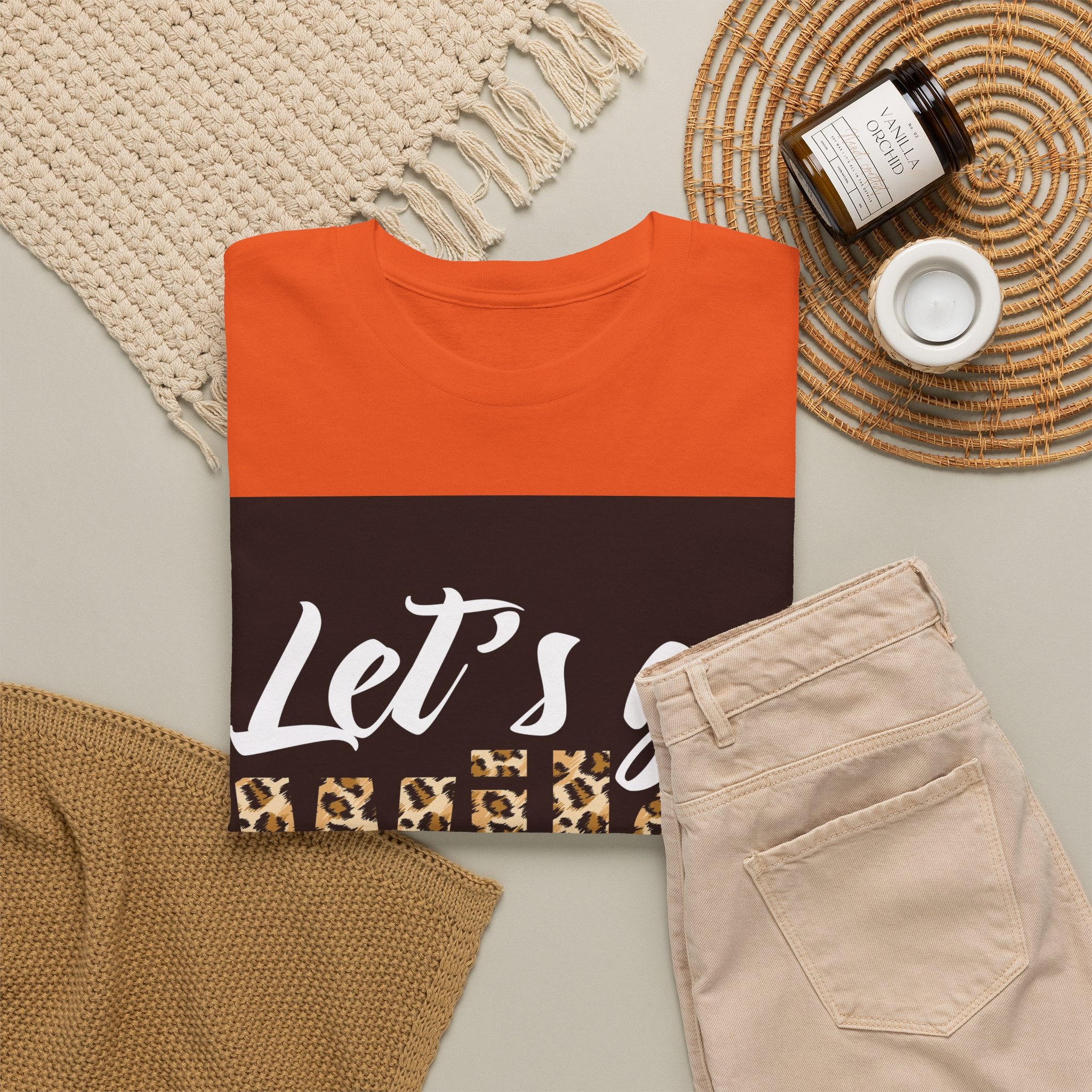 Let's Go Wild Leopard Graphic Tee
