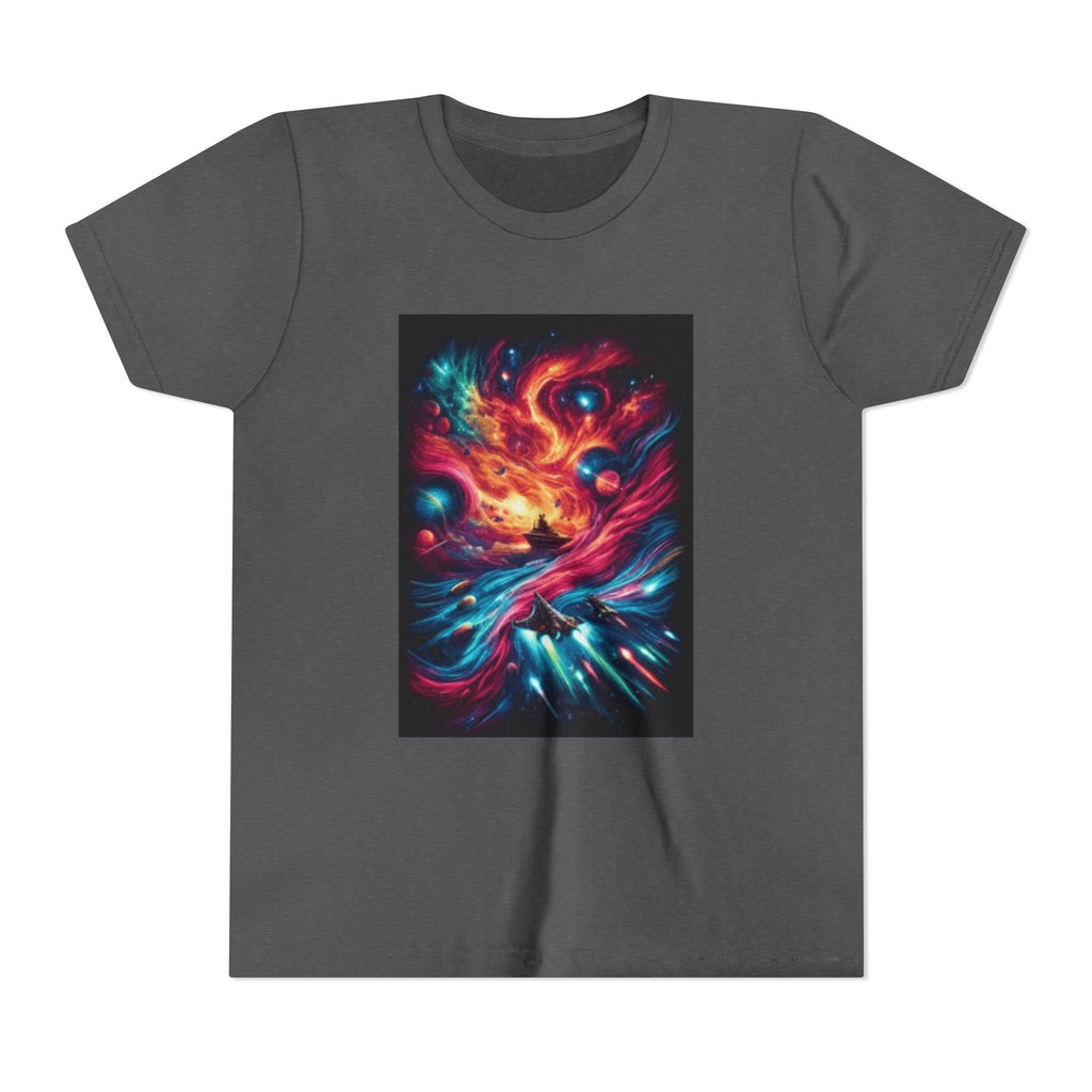 Youth Tee — Cosmic Phoenix Abstract Galaxy Art