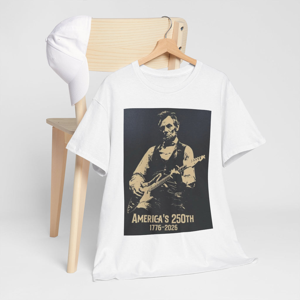 America's 250th Guitar Tee — 1776–2026 Patriotic Rock T‑Shirt