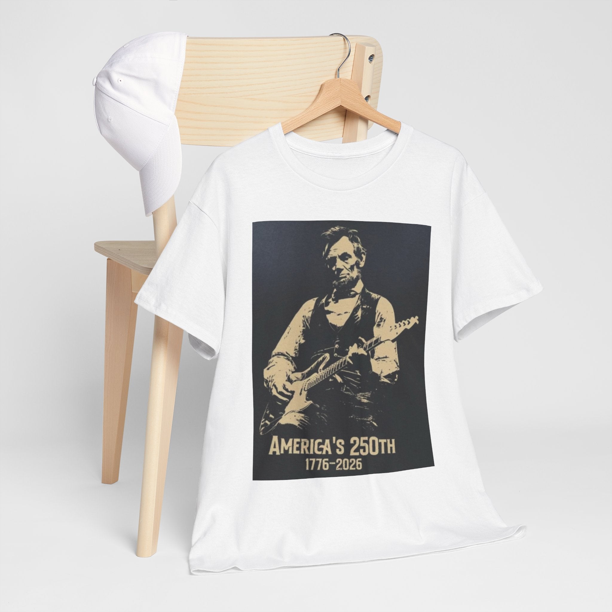 America's 250th Guitar Tee — 1776–2026 Patriotic Rock T‑Shirt
