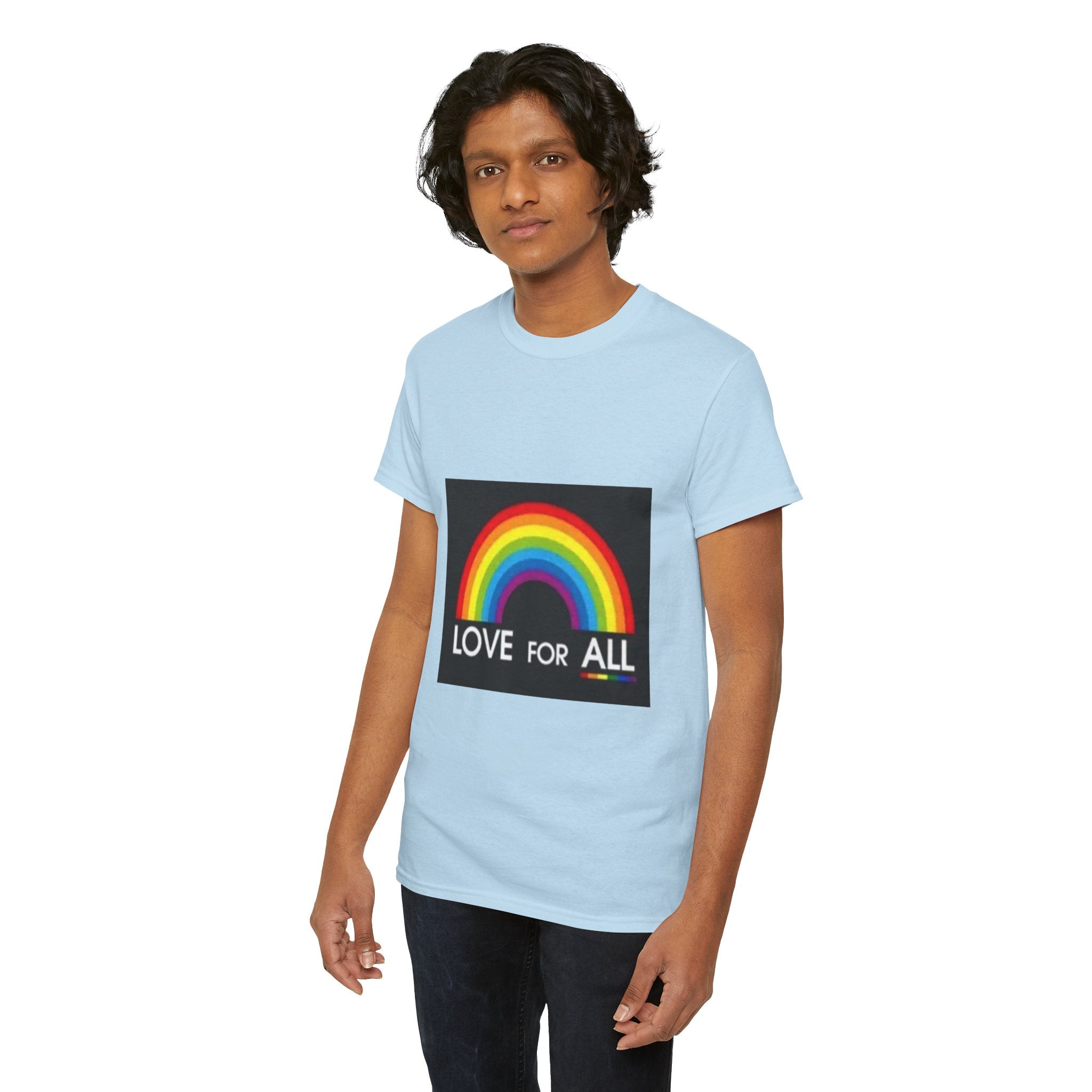 T-Shirt — 'Love For All' Rainbow Pride Tee