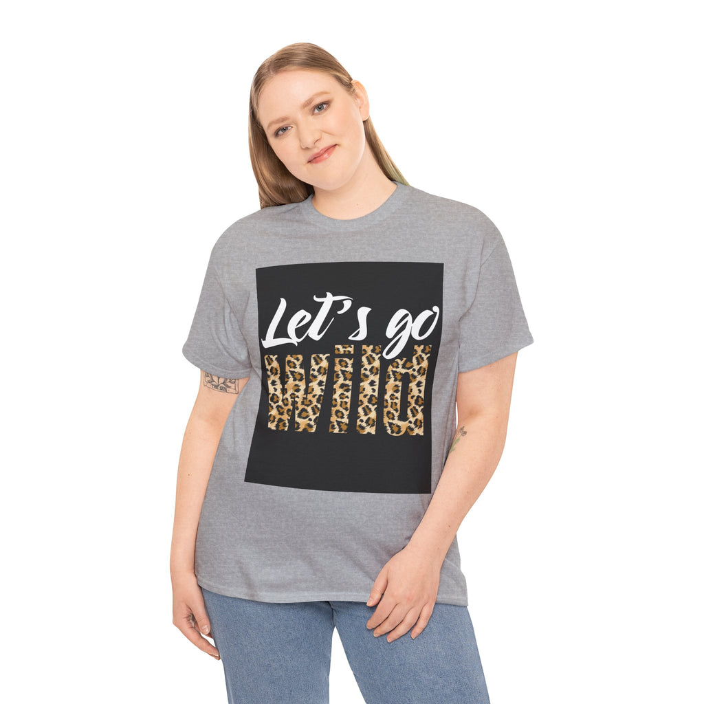 Let's Go Wild Leopard Graphic Tee