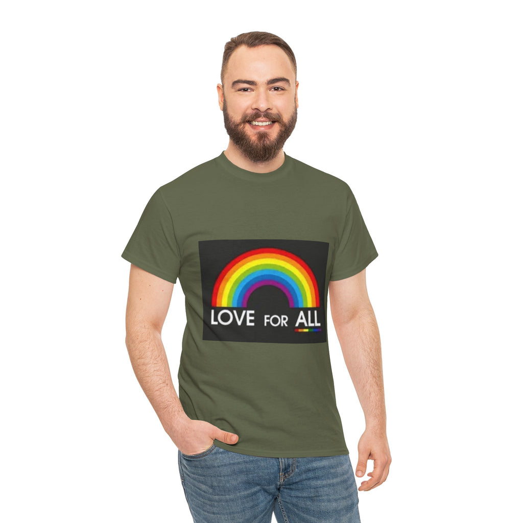 T-Shirt — 'Love For All' Rainbow Pride Tee