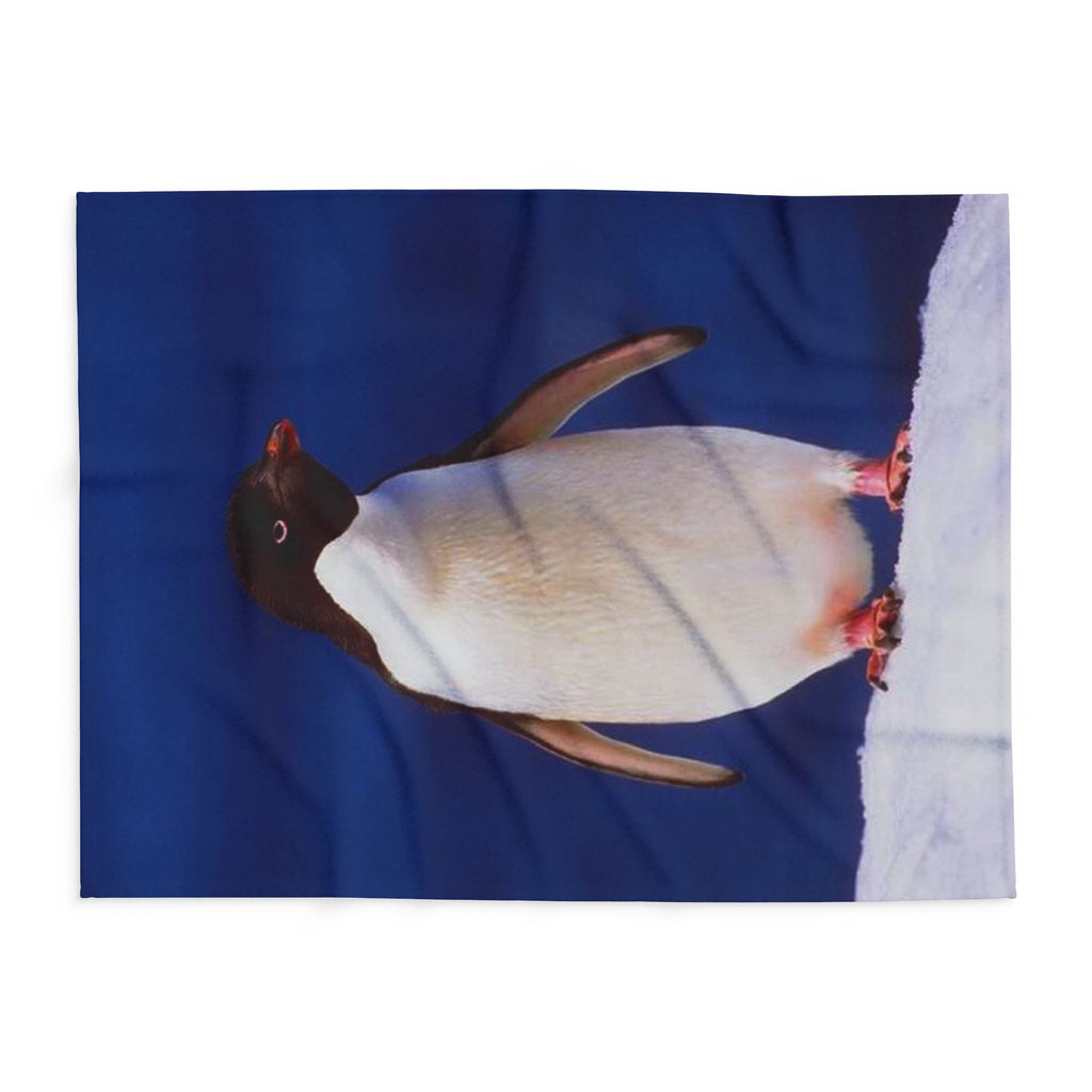 Emperor Penguin Fleece Blanket — Cozy Antarctic Animal Throw