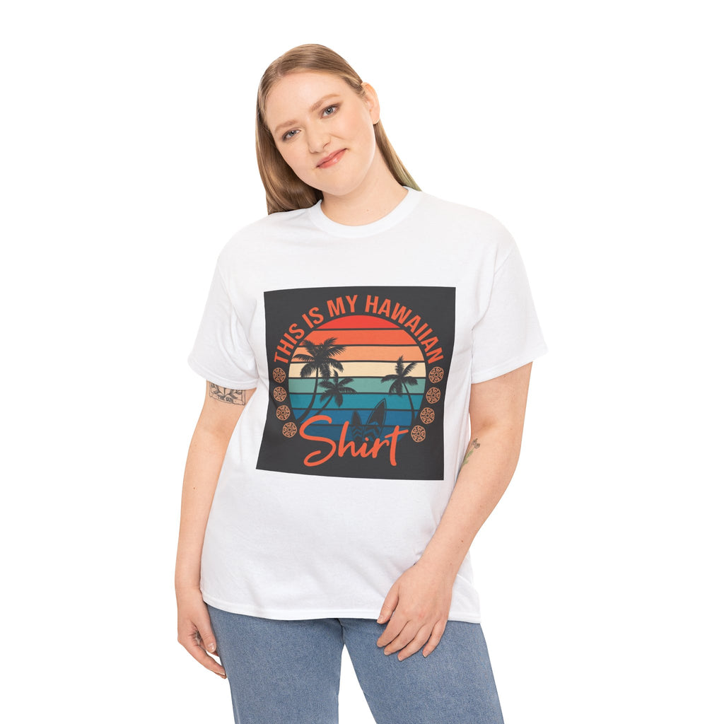 This Is My Hawaiian Shirt Tee — Vintage Sunset Palm Beach T-Shirt