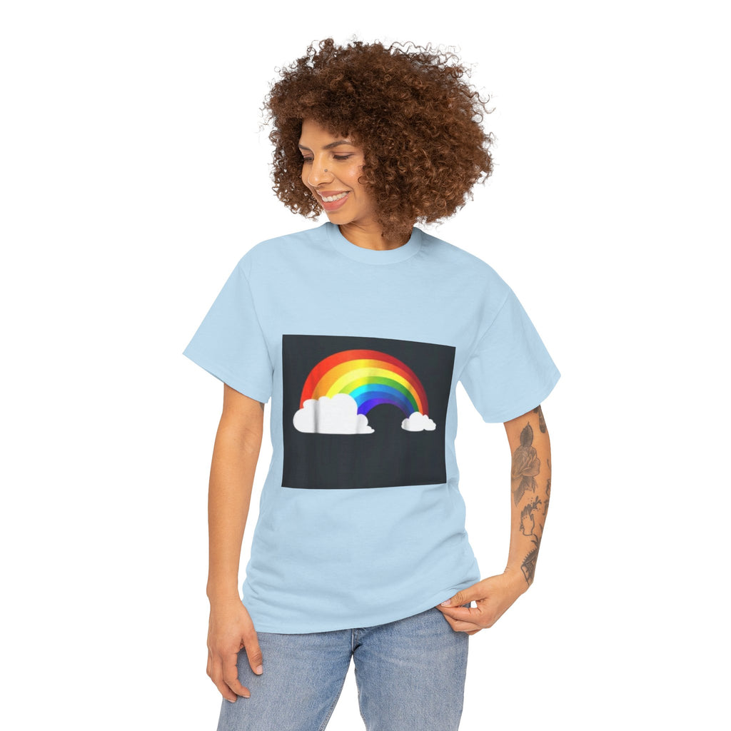 Rainbow Clouds T-Shirt — Bright Pride Graphic Tee