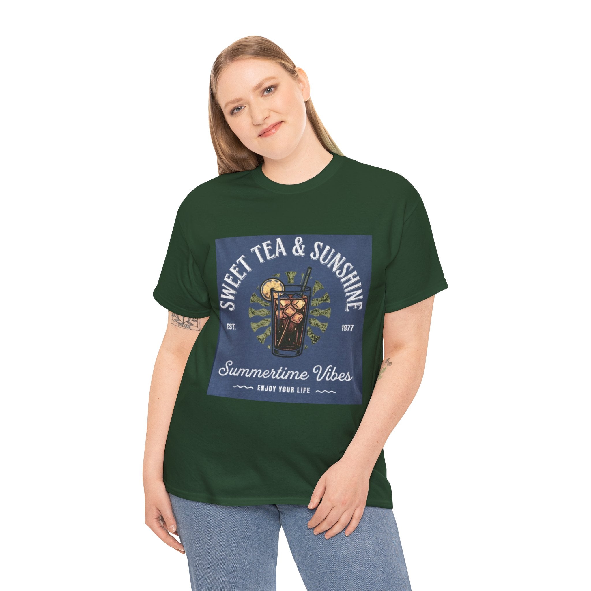 Sweet Tea & Sunshine Tee — Summertime Vibes Iced Tea Graphic T-Shirt