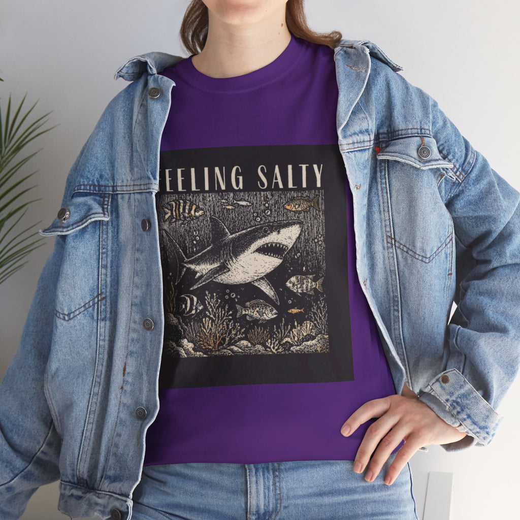 Feeling Salty Shark T-Shirt – Vintage Ocean Graphic Tee