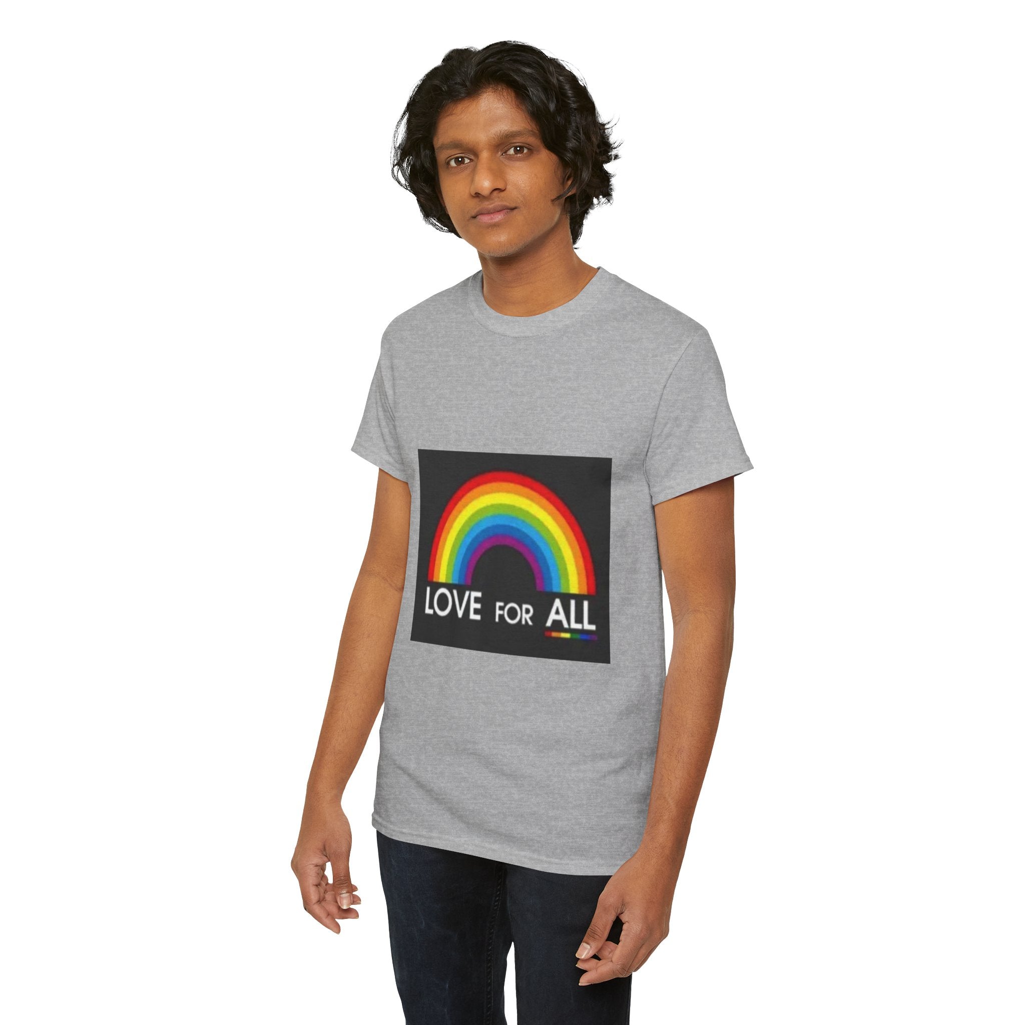 T-Shirt — 'Love For All' Rainbow Pride Tee
