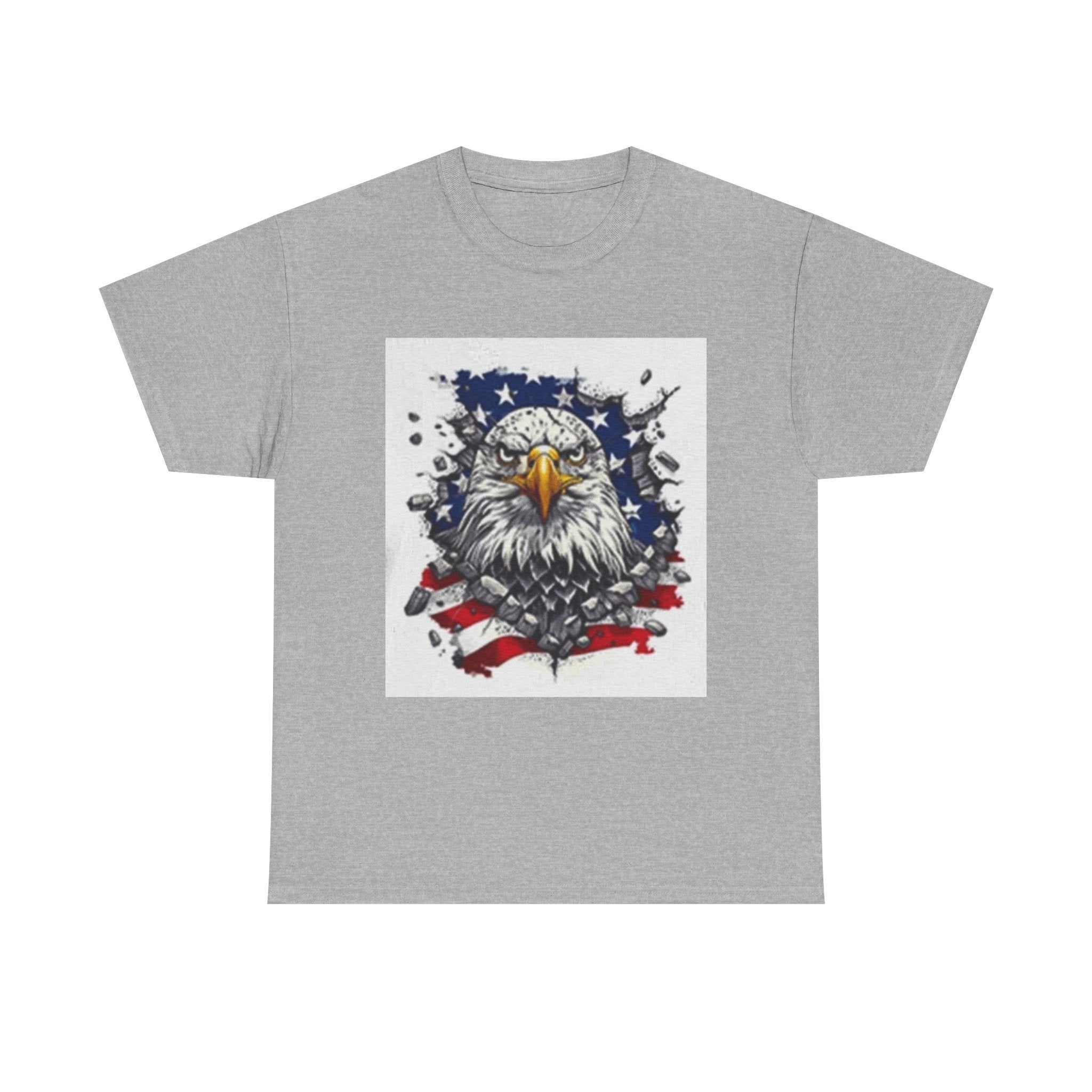 Eagle American Flag T-Shirt — Patriotic Bald Eagle Graphic Tee for 4th of July