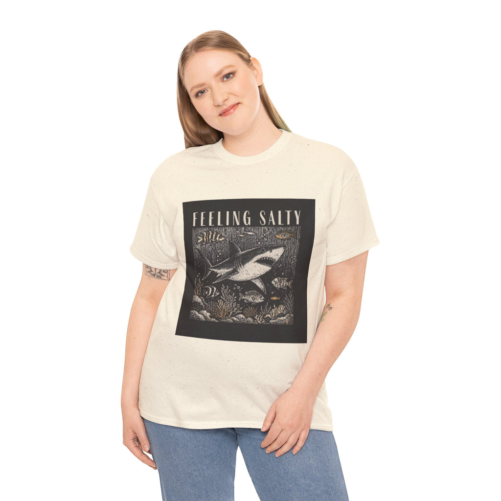 Feeling Salty Shark T-Shirt – Vintage Ocean Graphic Tee