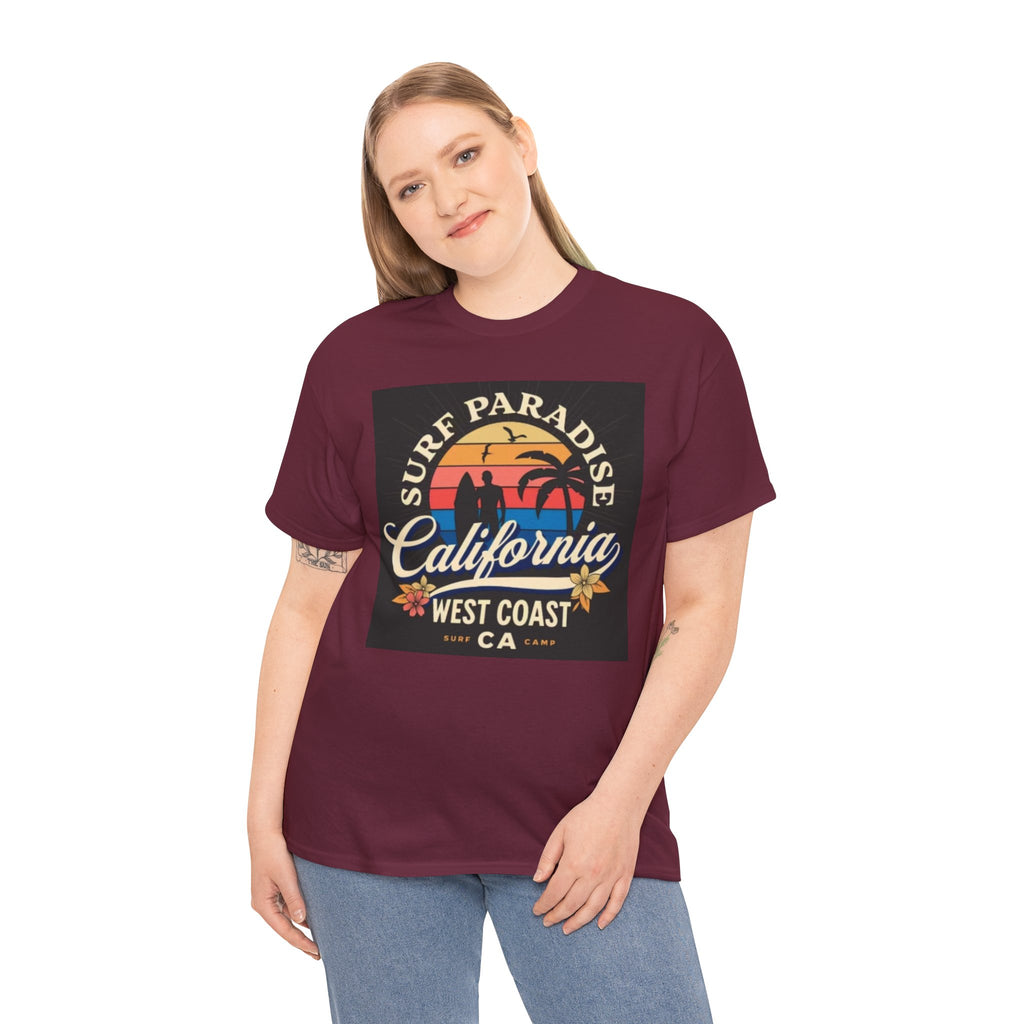California Surf Paradise Tee — West Coast CA Vintage Sunset Graphic T-Shirt