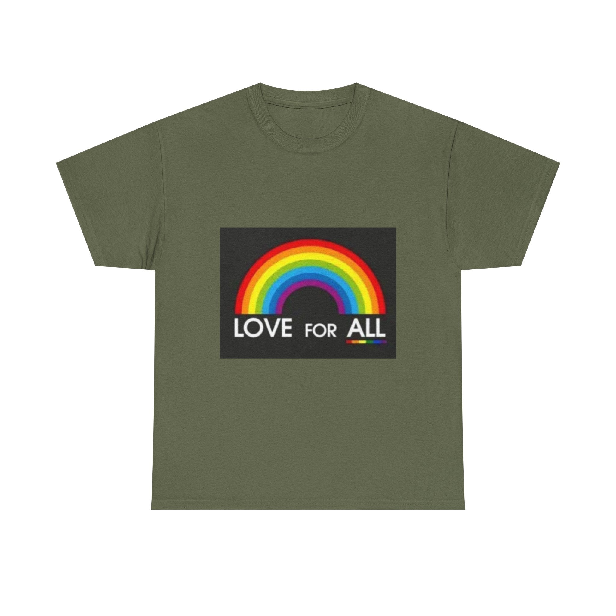 T-Shirt — 'Love For All' Rainbow Pride Tee