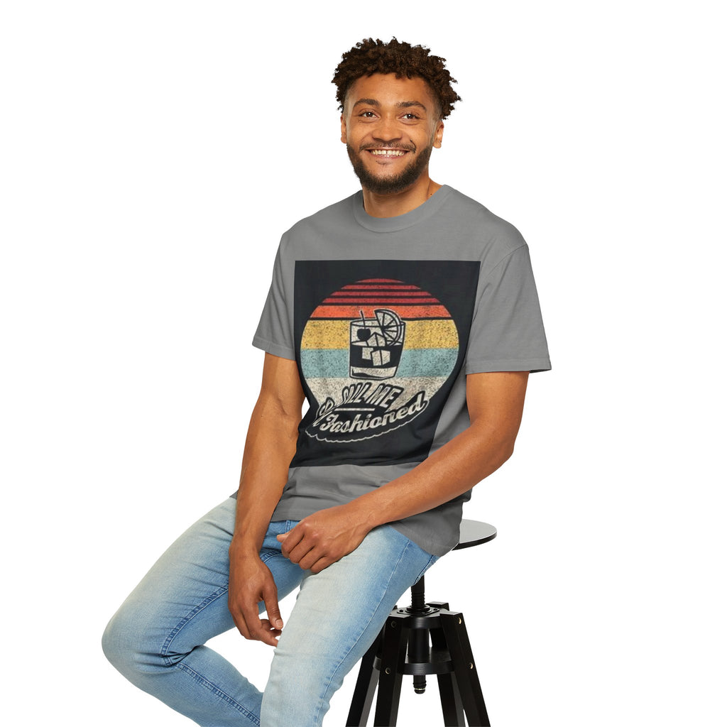 T-Shirt — "Call Me Old Fashioned" Retro Cocktail Graphic Tee