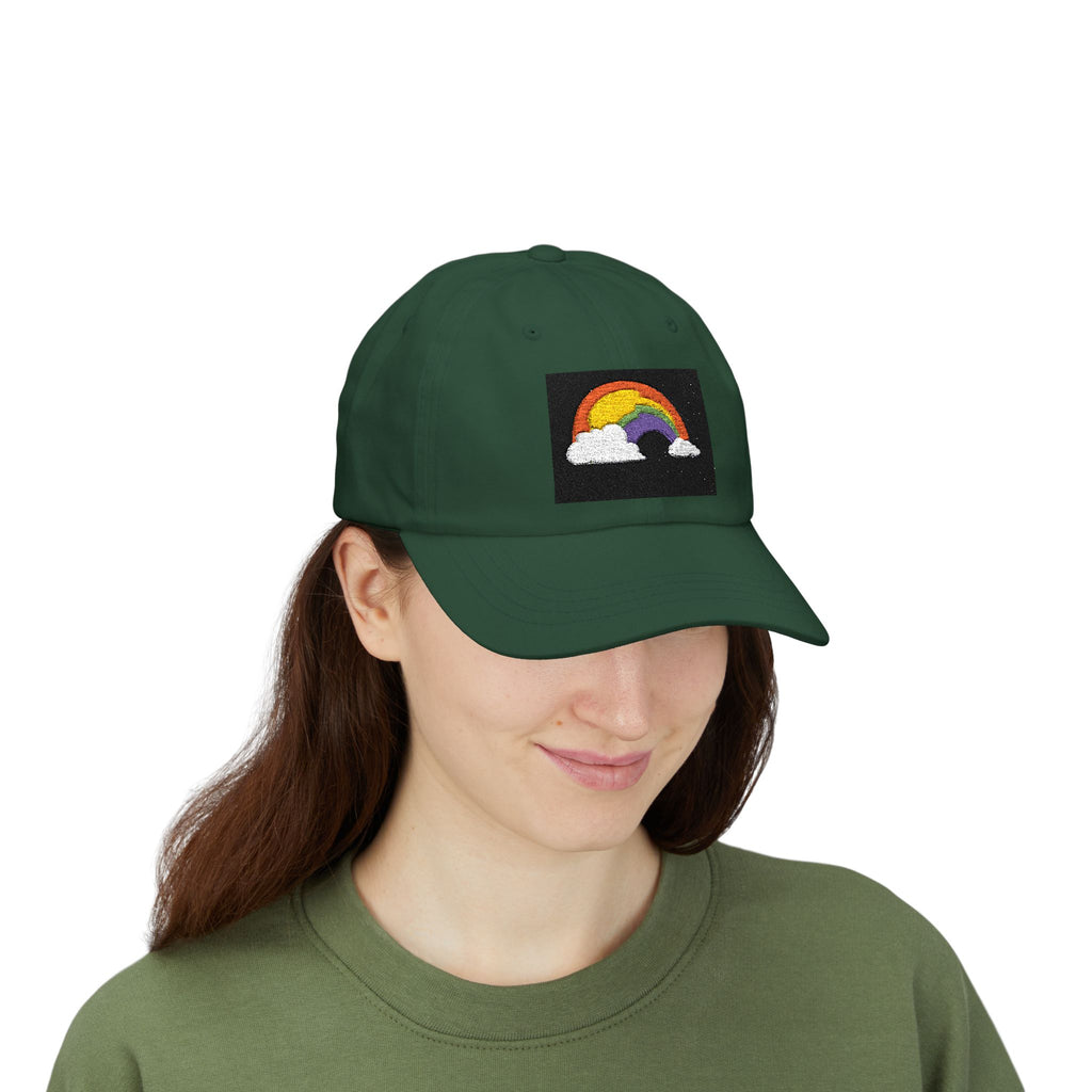 Dad Cap — Embroidered Rainbow Patch Baseball Hat